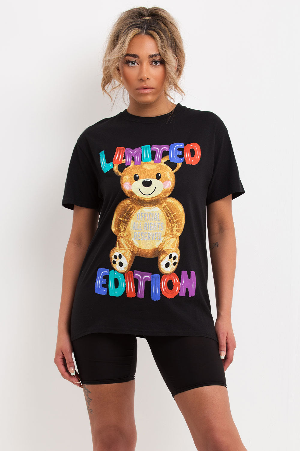 black oversized t shirt