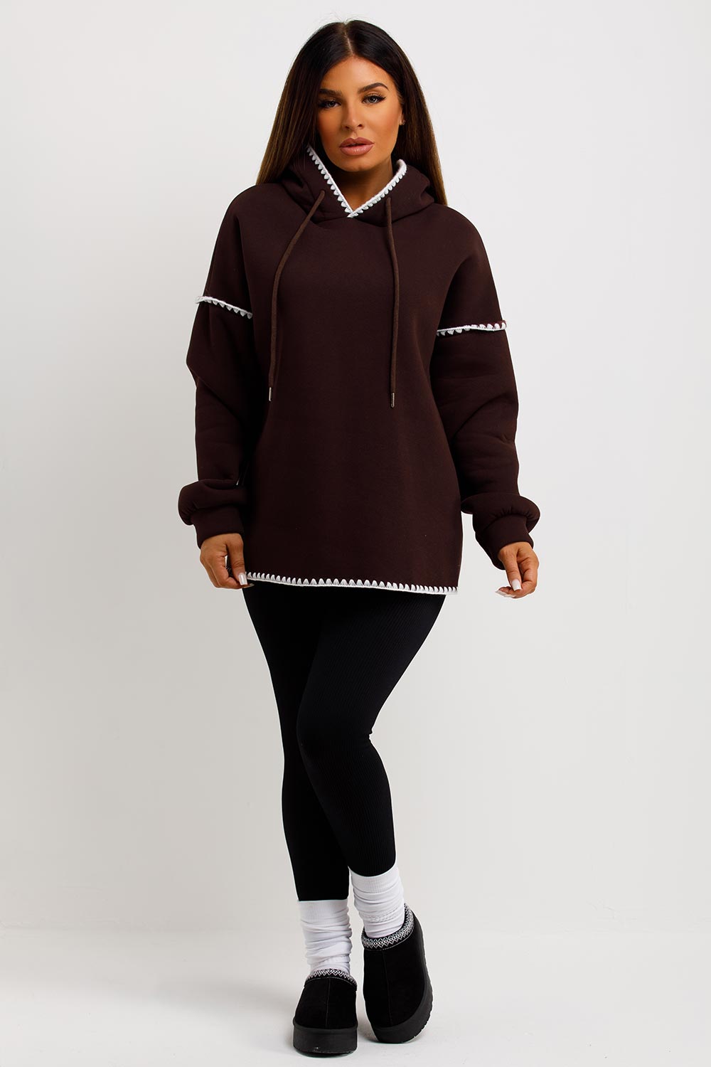 womens oversized hooded sweatshirt
