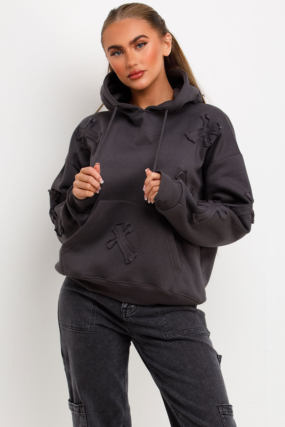 cross hoodie for womens