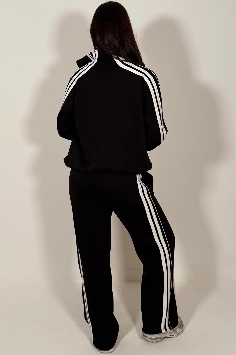 womens tracksuit with side stripes styledup