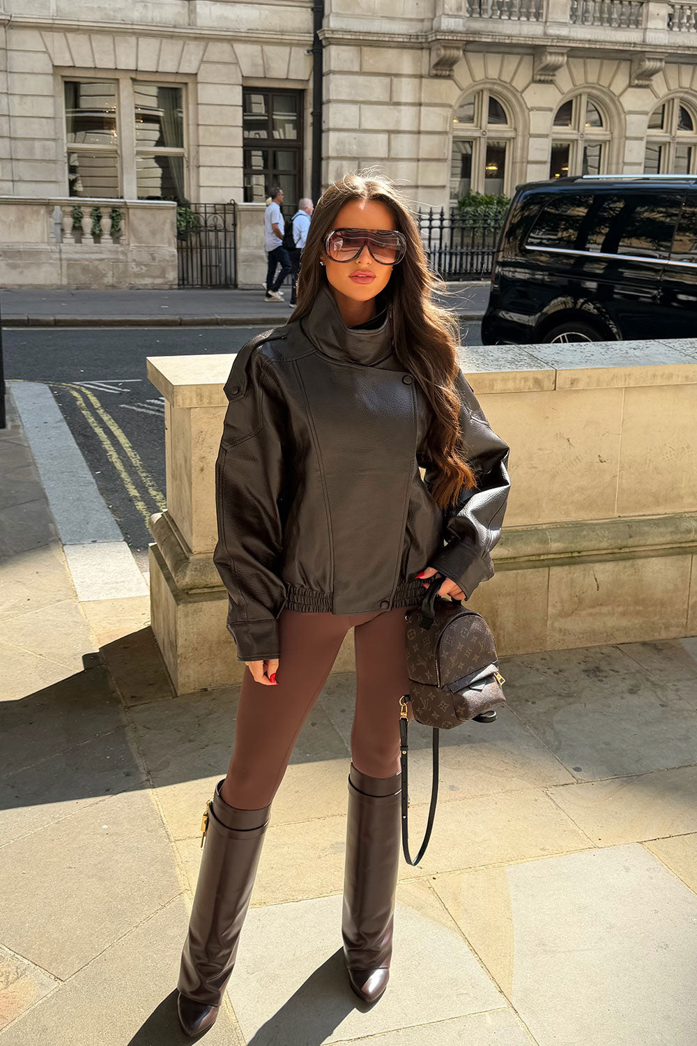 womens zara faux leather jacket uk styledup