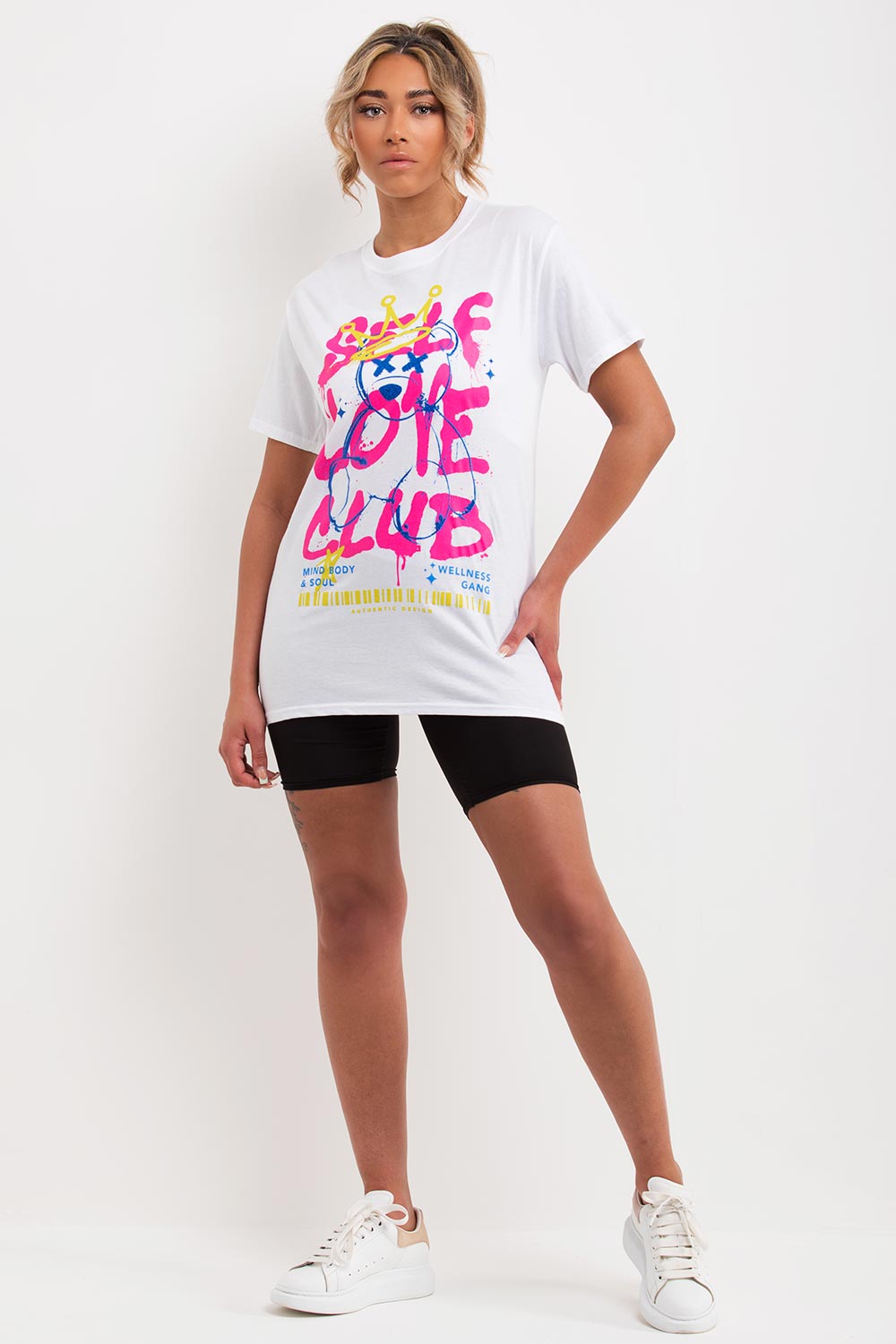 womens self love club oversized t shirt uk