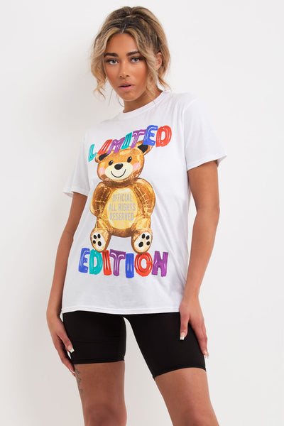 Bear Printed Cotton Oversized T-Shirt main image 0