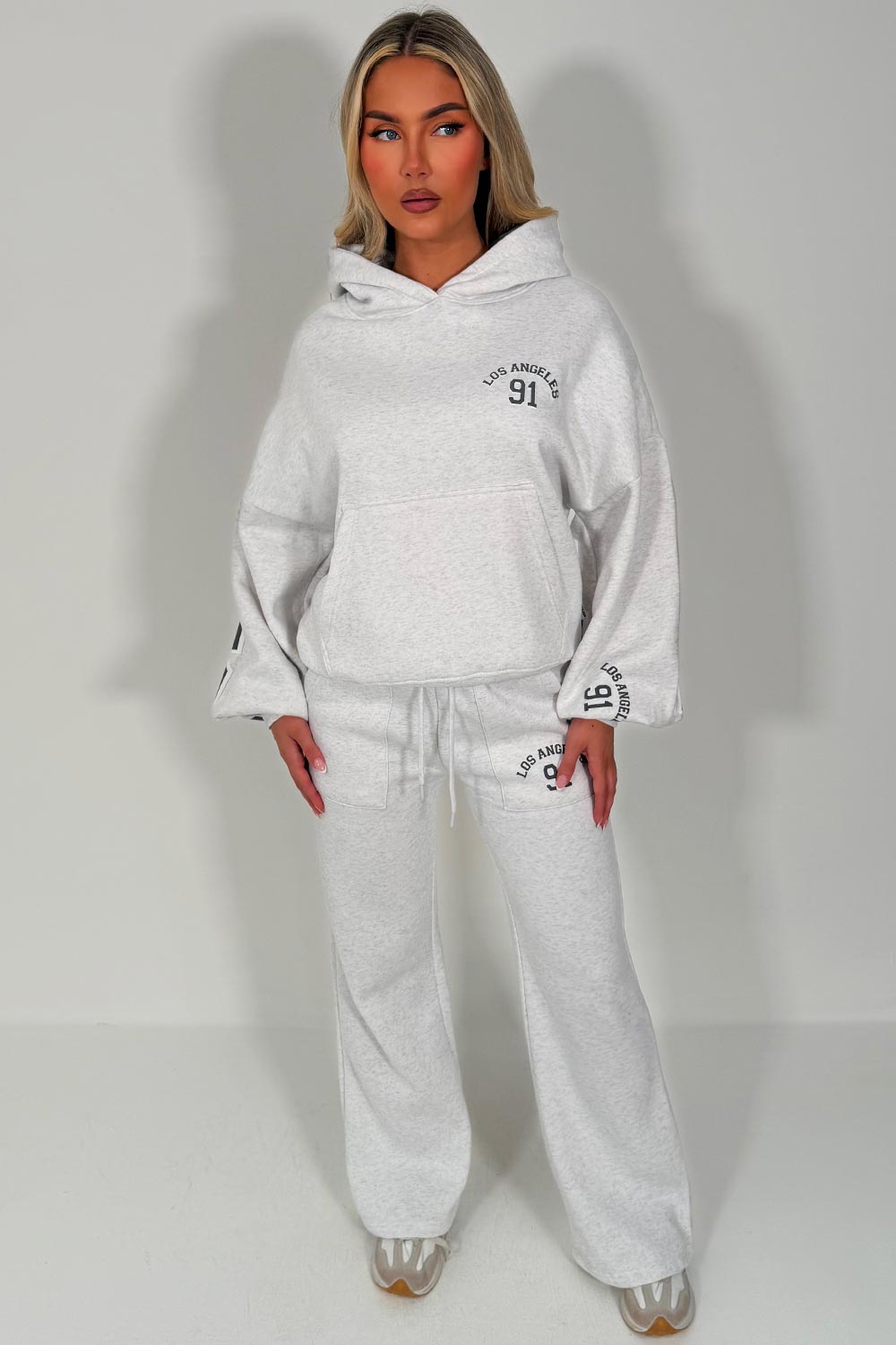 womens hoodie and joggers tracksuit set airport outfit styledup