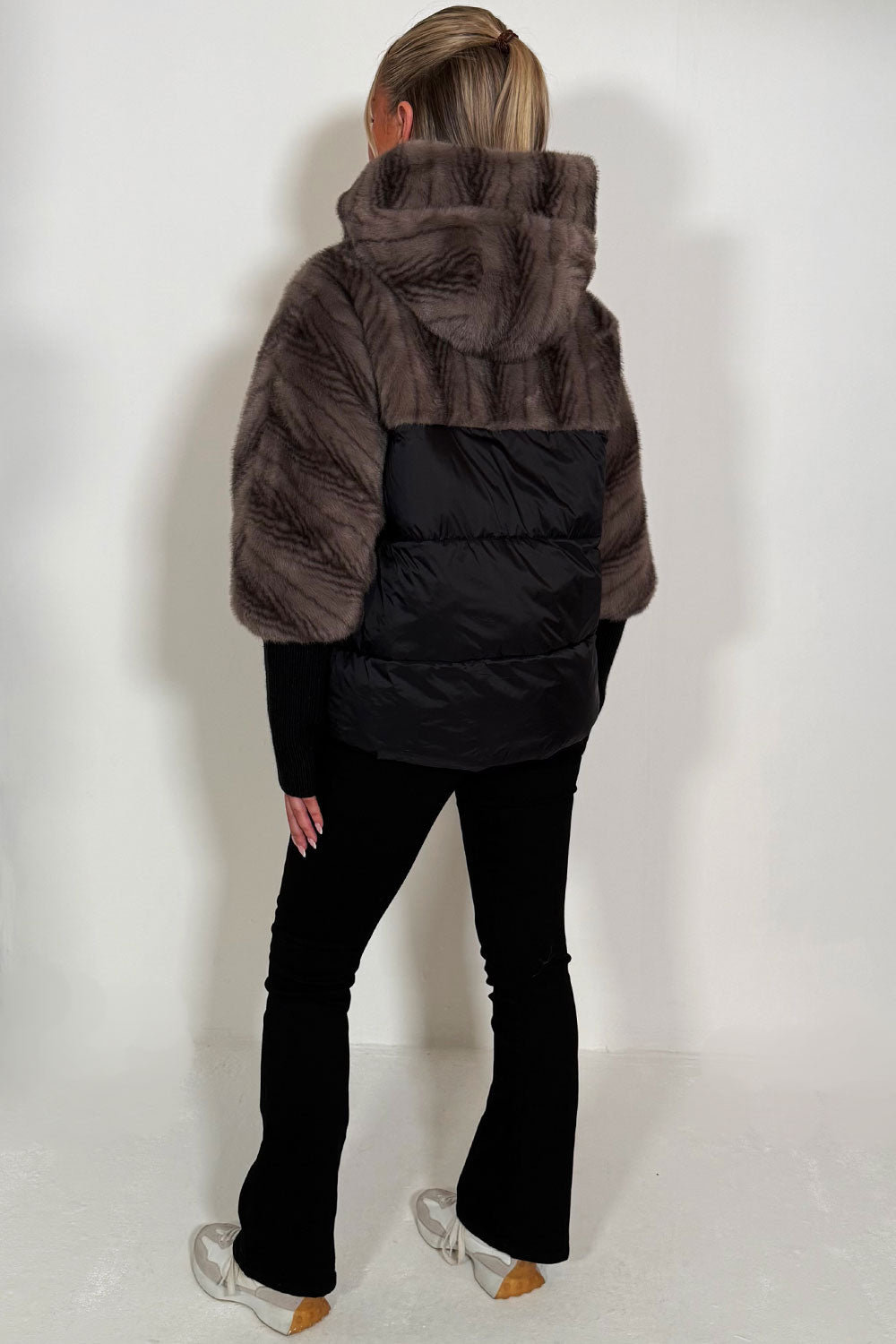 faux fur hooded jacket womens styledup