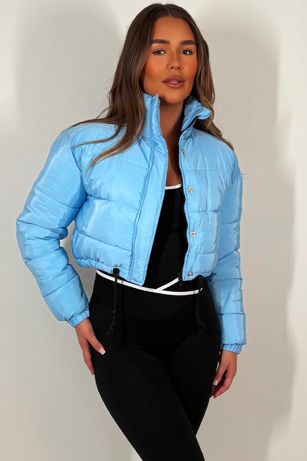 crop puffer jacket bershka