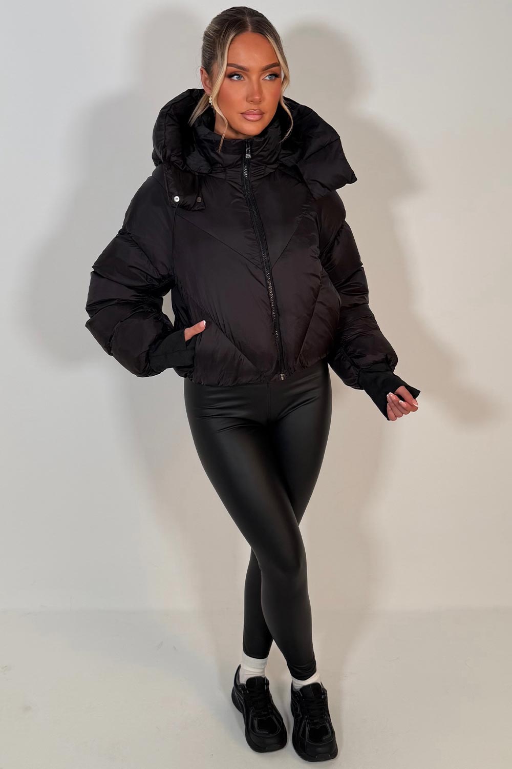 puffer padded winter jacket for womens alo uk
