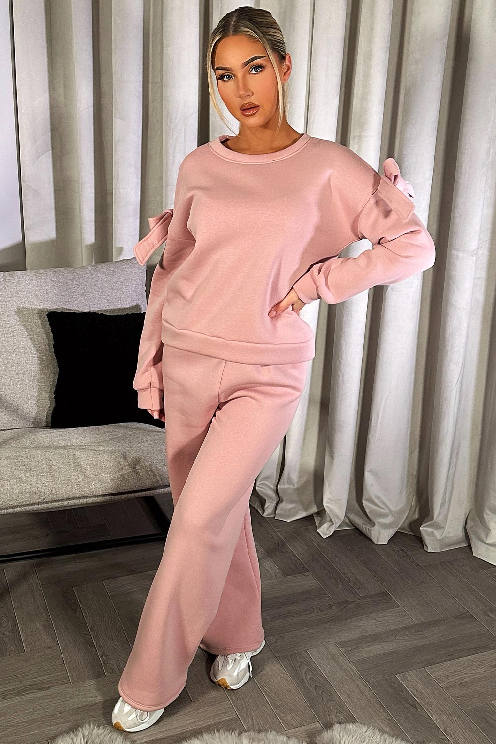 womens pink lounge set
