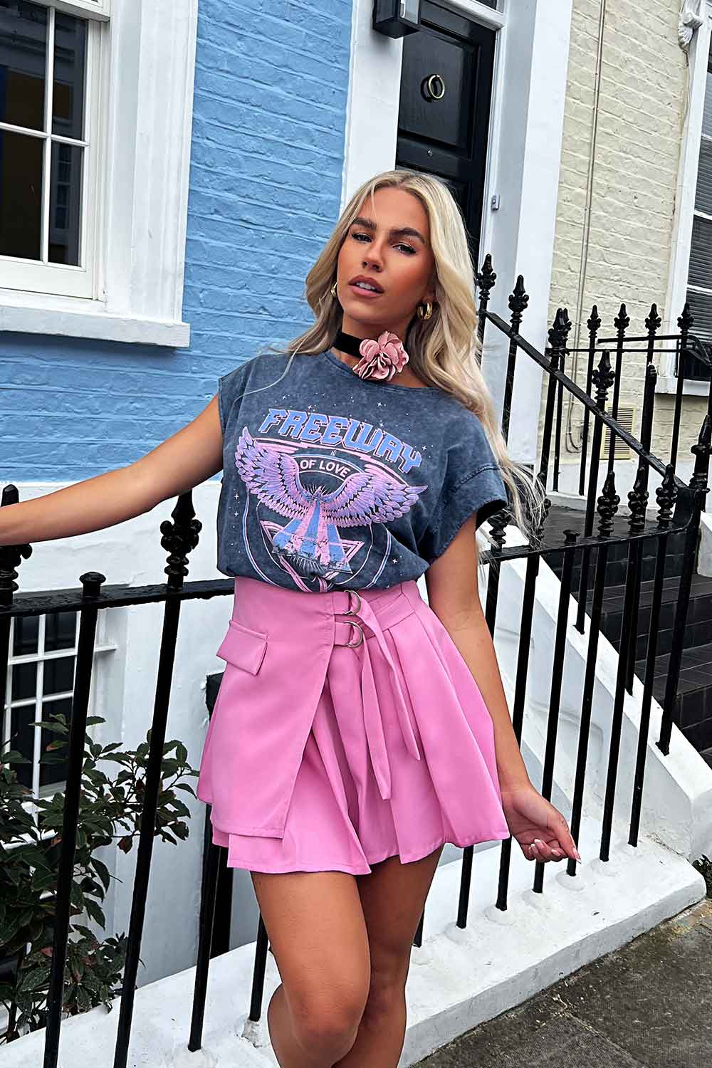 tennis skirt with silver buckle uk