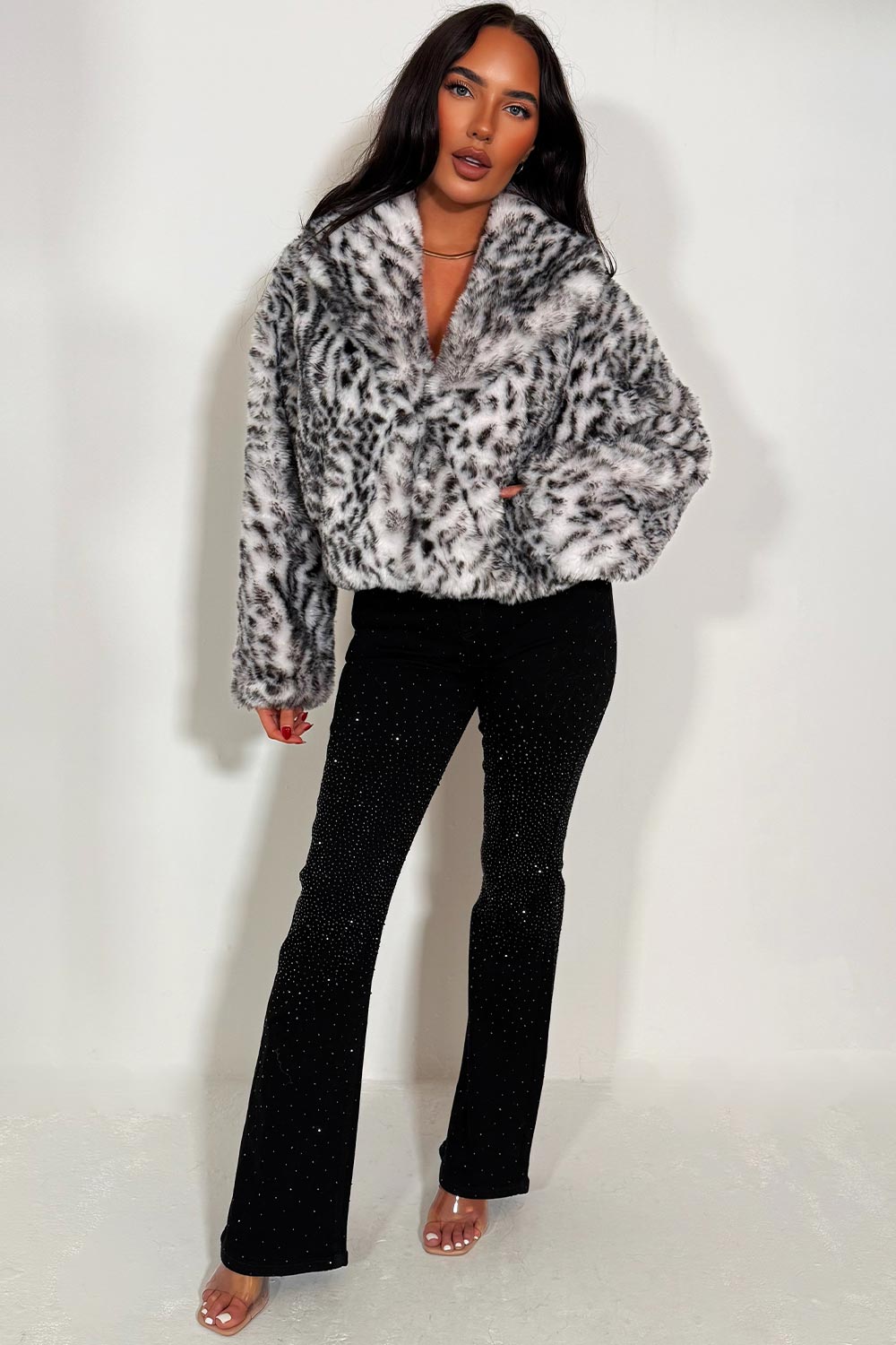 styledup animal print fur jacket zara uk