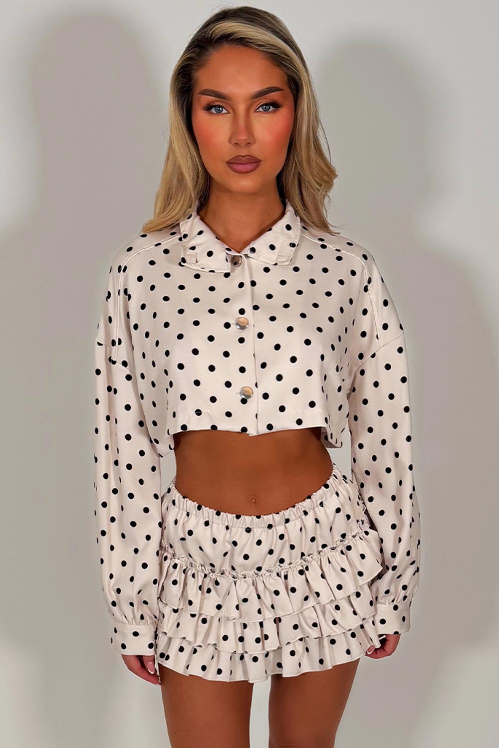polka dot outfit set styledup summer holiday outfits