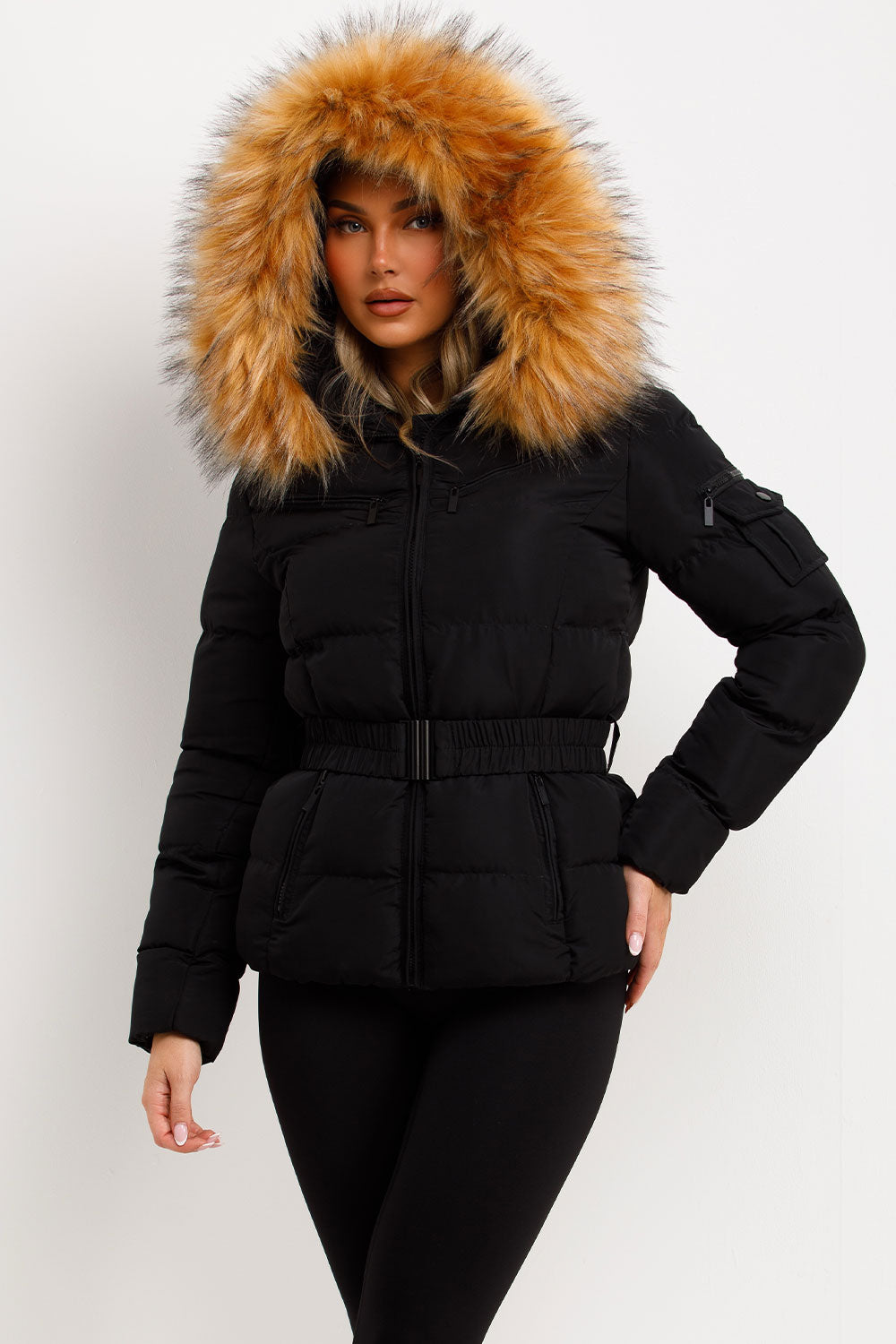 womens winter jacket with fur hood styledup
