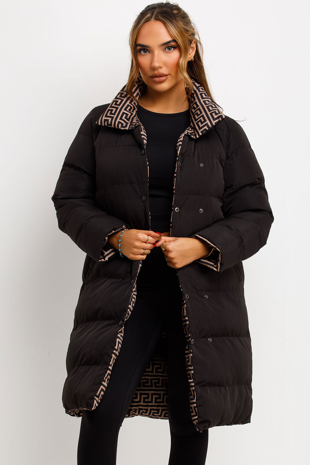 reversible winter coat for womens styledup