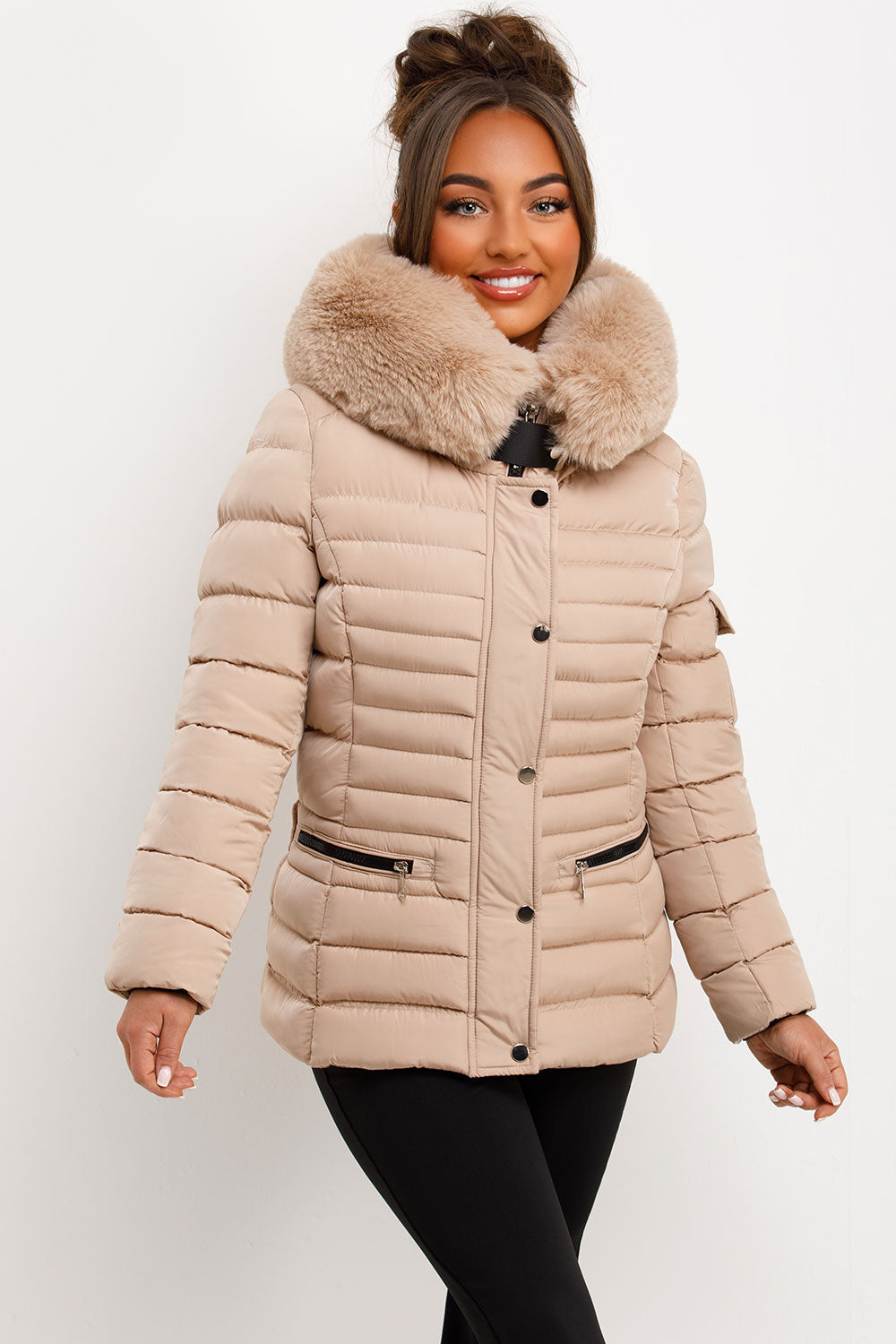 quilted padded puffer jacket womens uk
