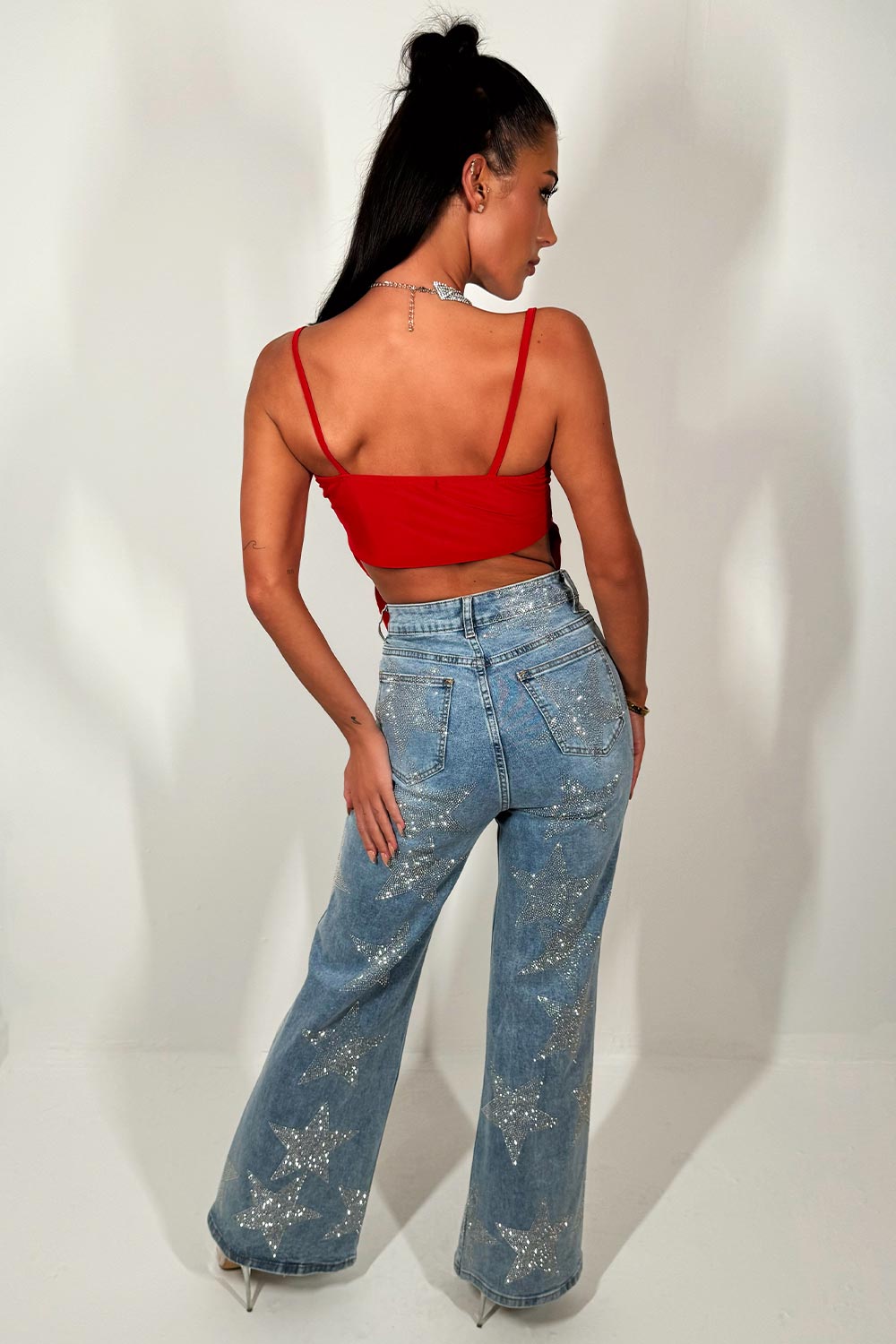 tie up crop top bralette going out festival holiday outfit