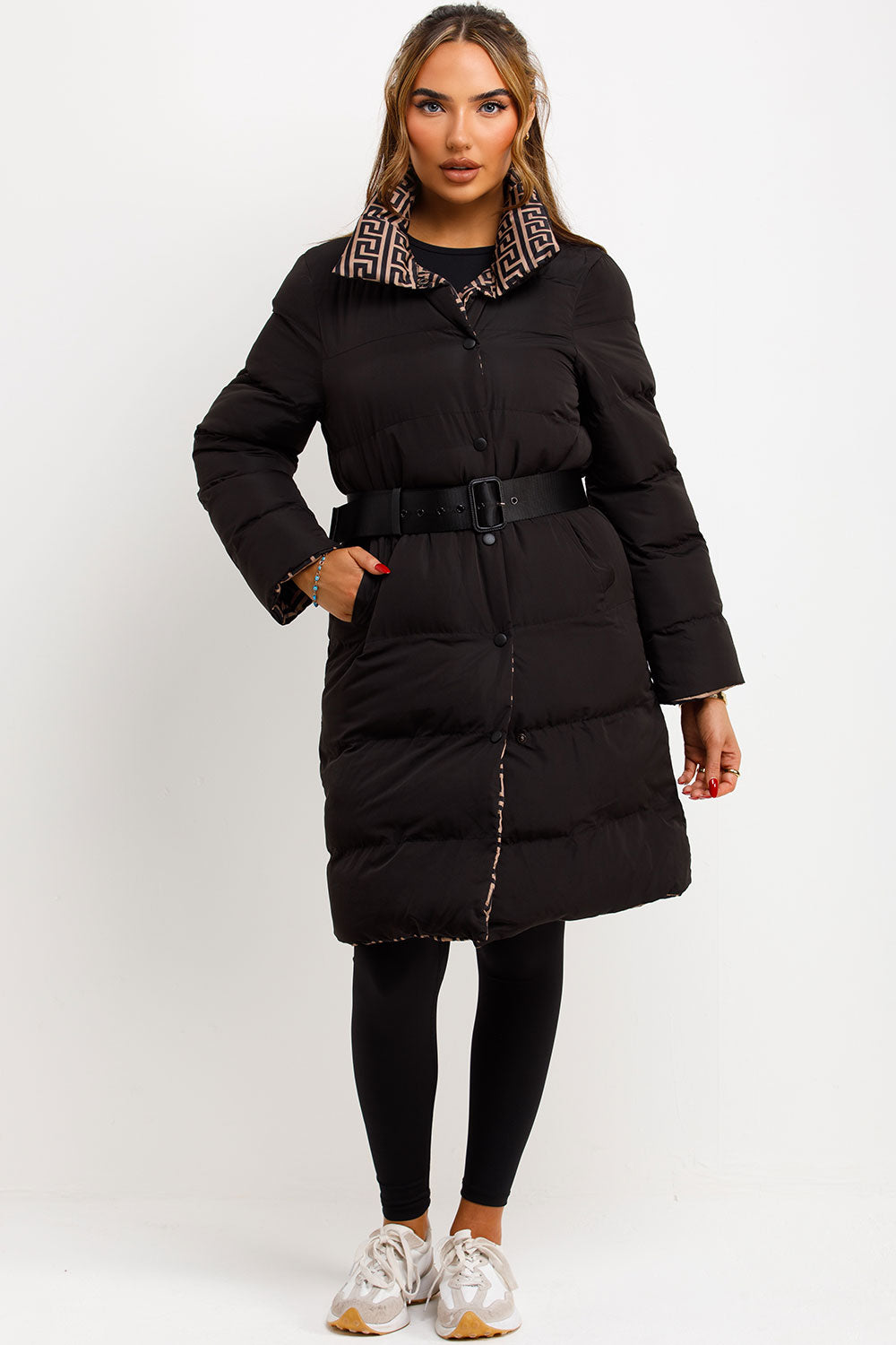 womens padded puffer winter coat styledup