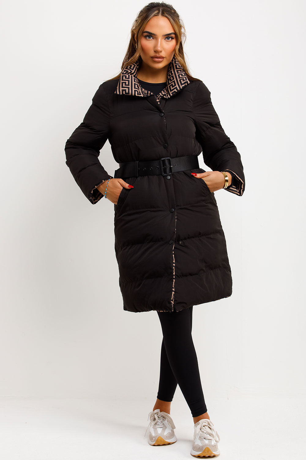 womens padded puffer winter coat styledup