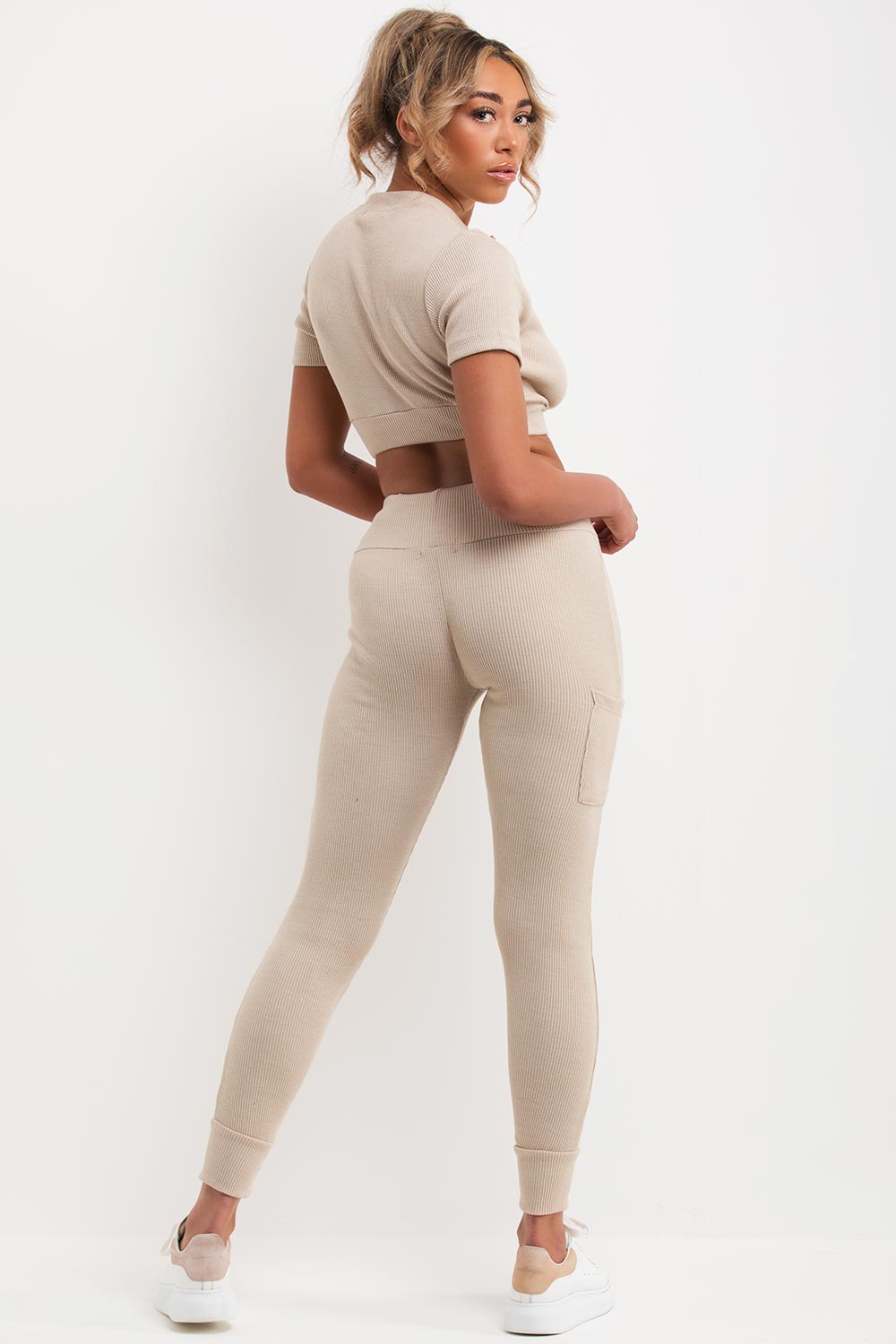 womens ribbed tracksuit