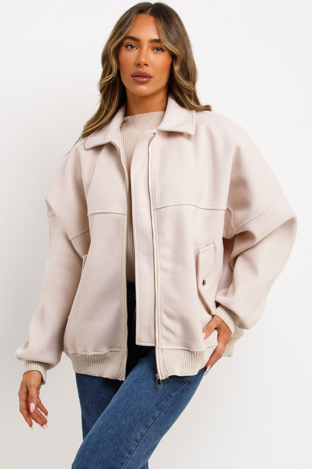 womens soft bomber jacket zara uk