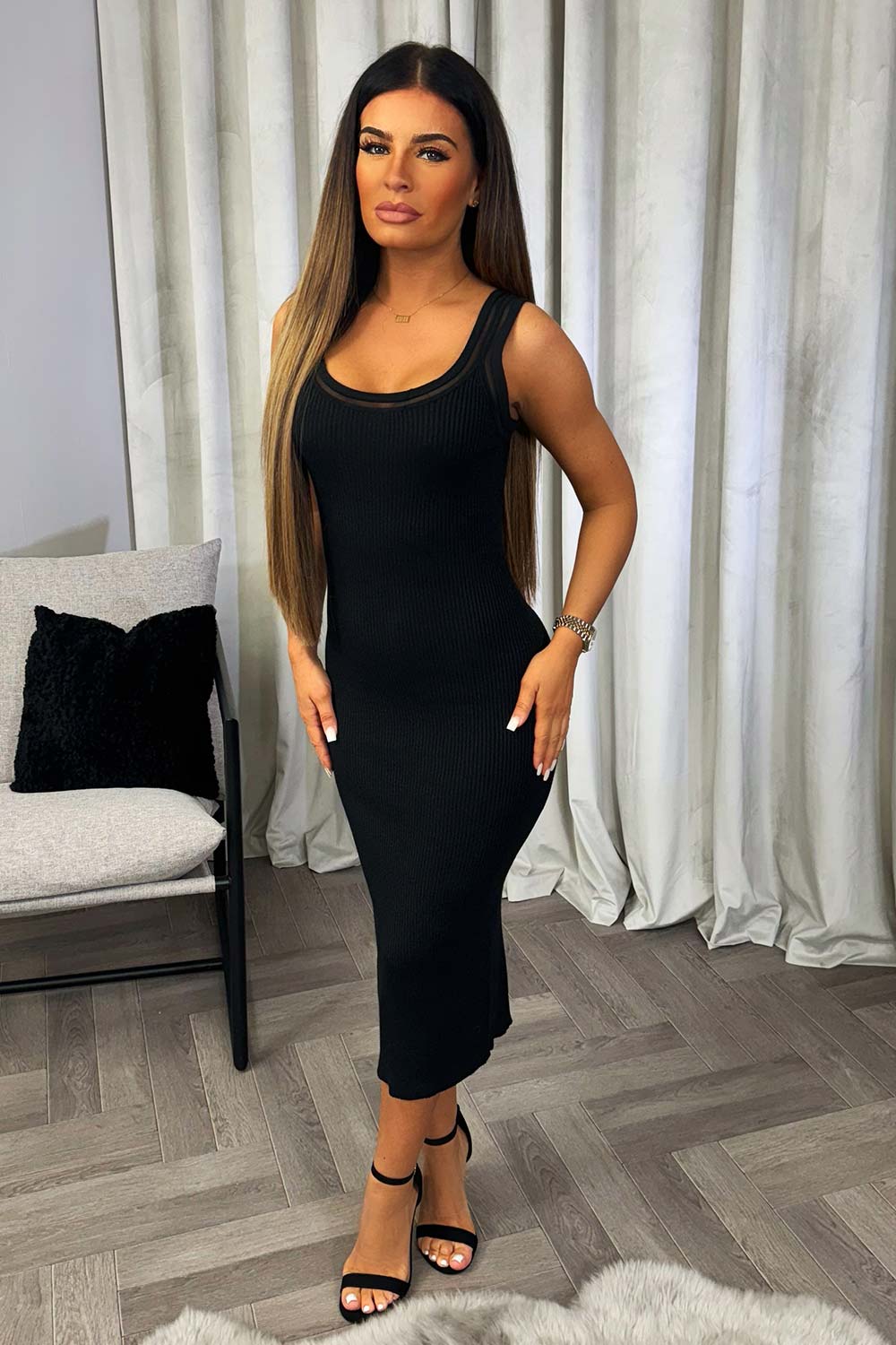 womens going out christmas party midi dress