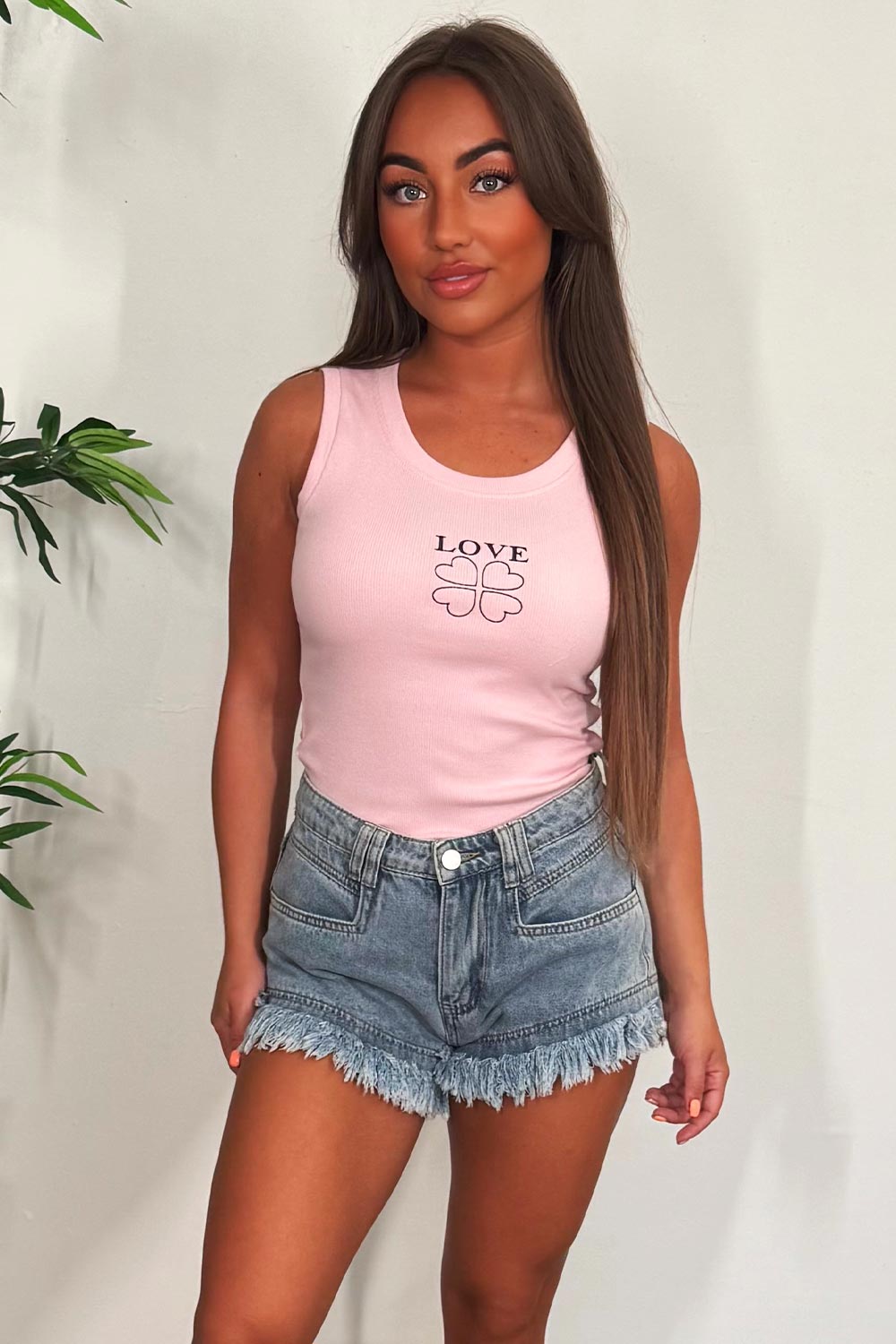 rib vest top holiday festival clothes sale