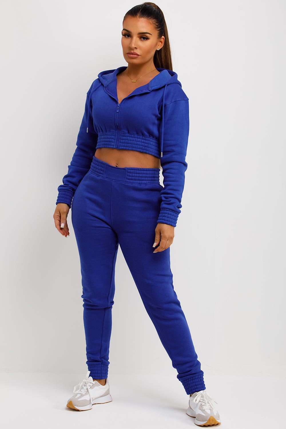 womens crop zip tracksuit co ord