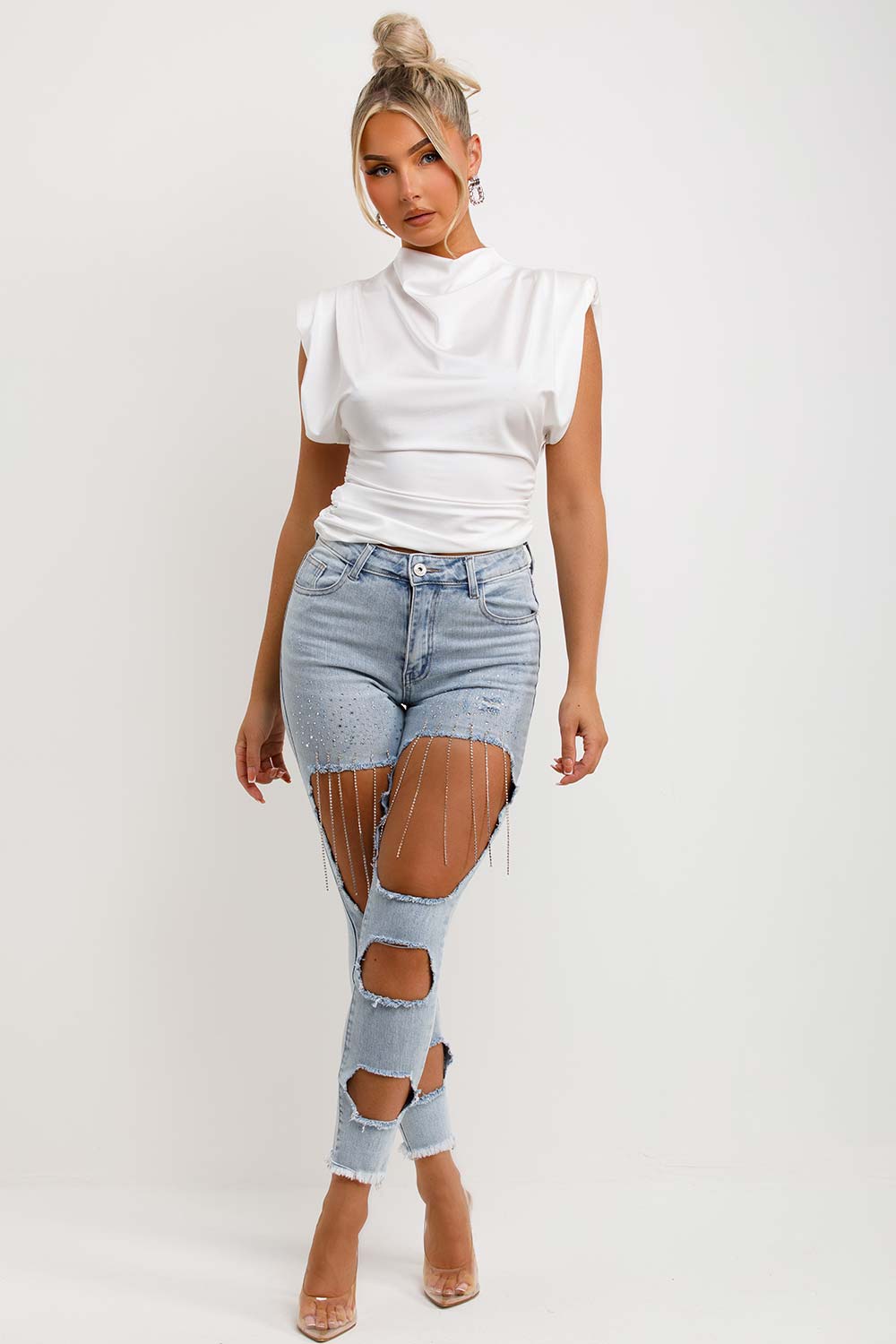 white summer occasion outfit