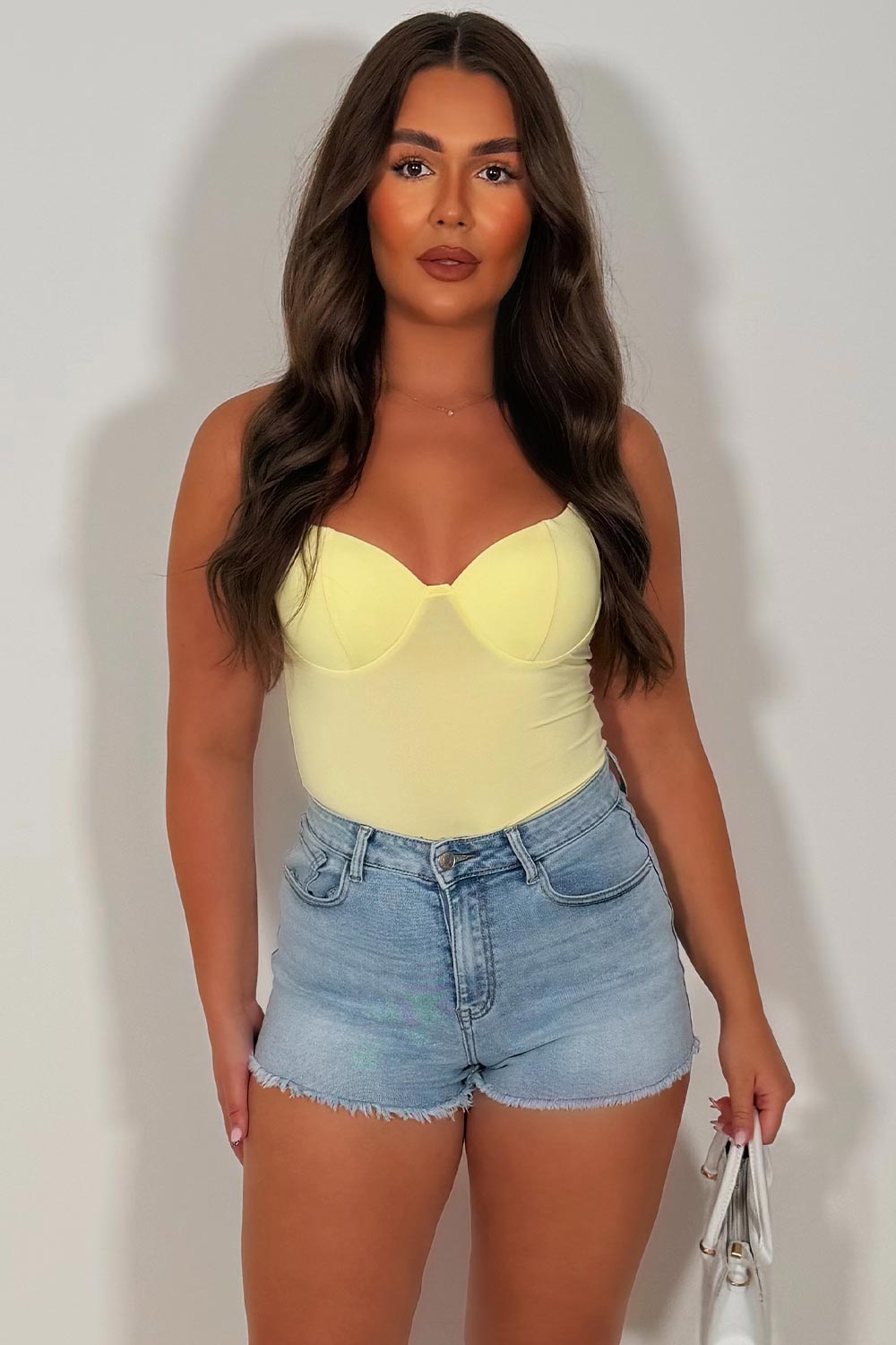 cupped corset contouring top going out festival party outfit styledup