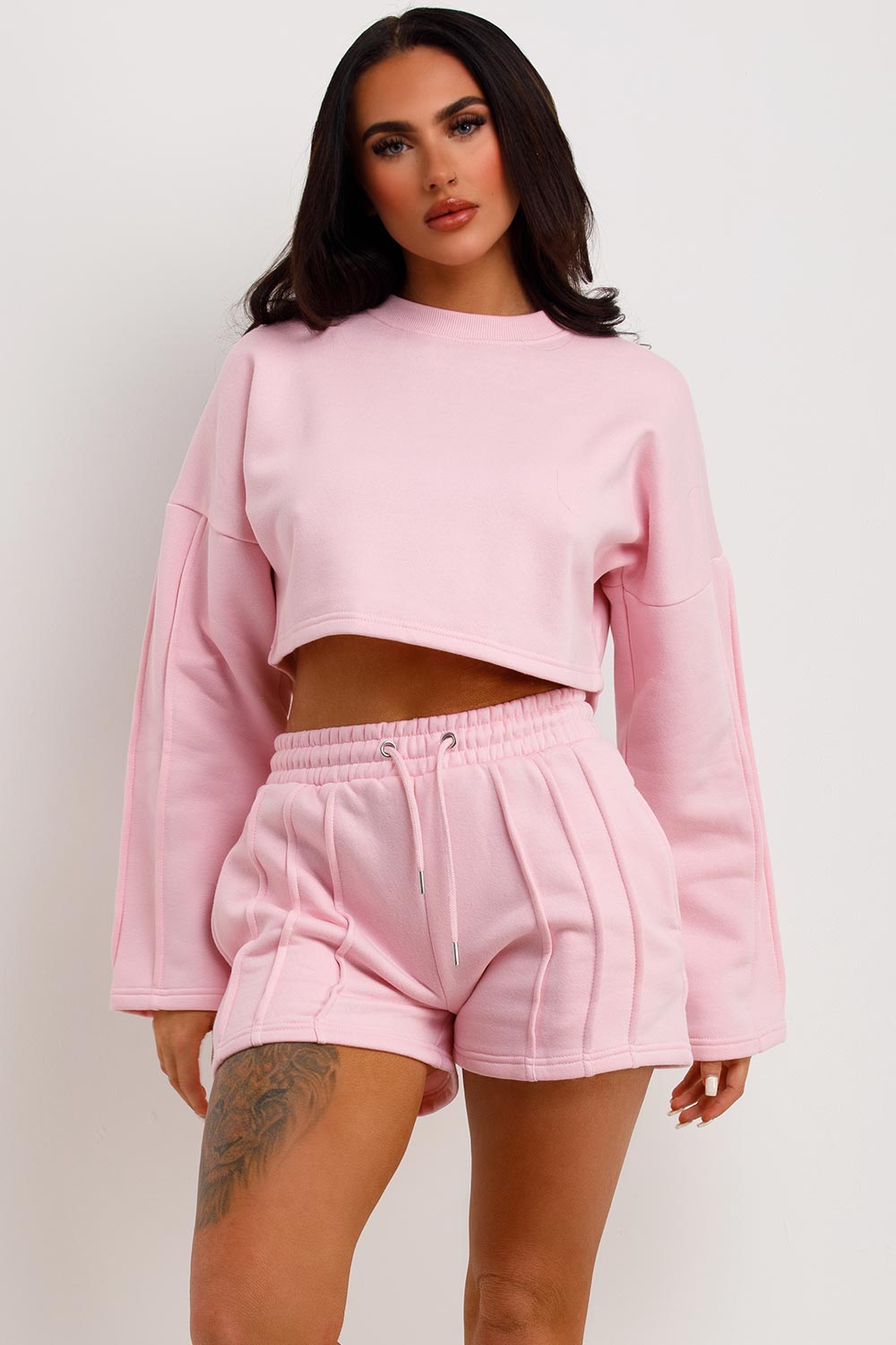 short tracksuit womens summer loungewear set uk