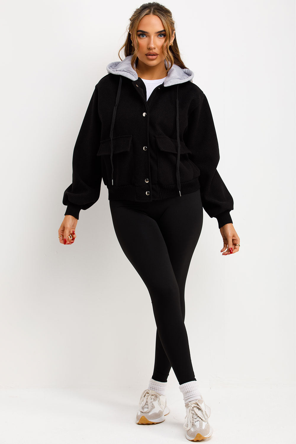 womens zara textured bomber jacket black