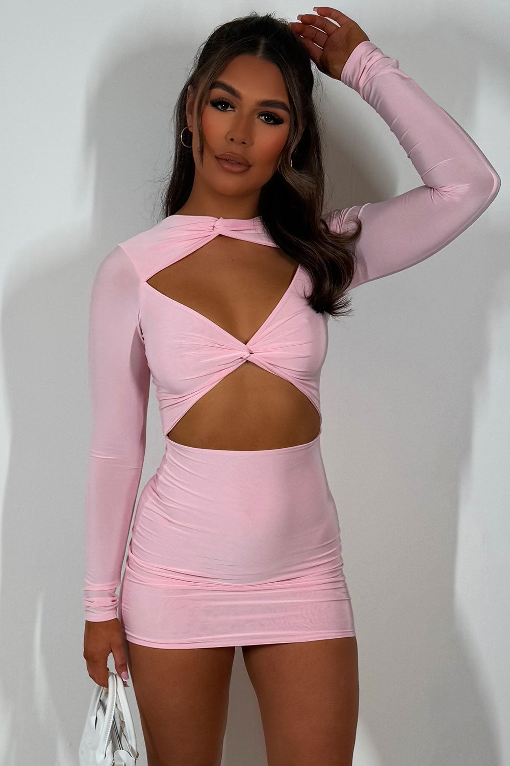 cut out long sleeve mini dress styledup festival rave outfit