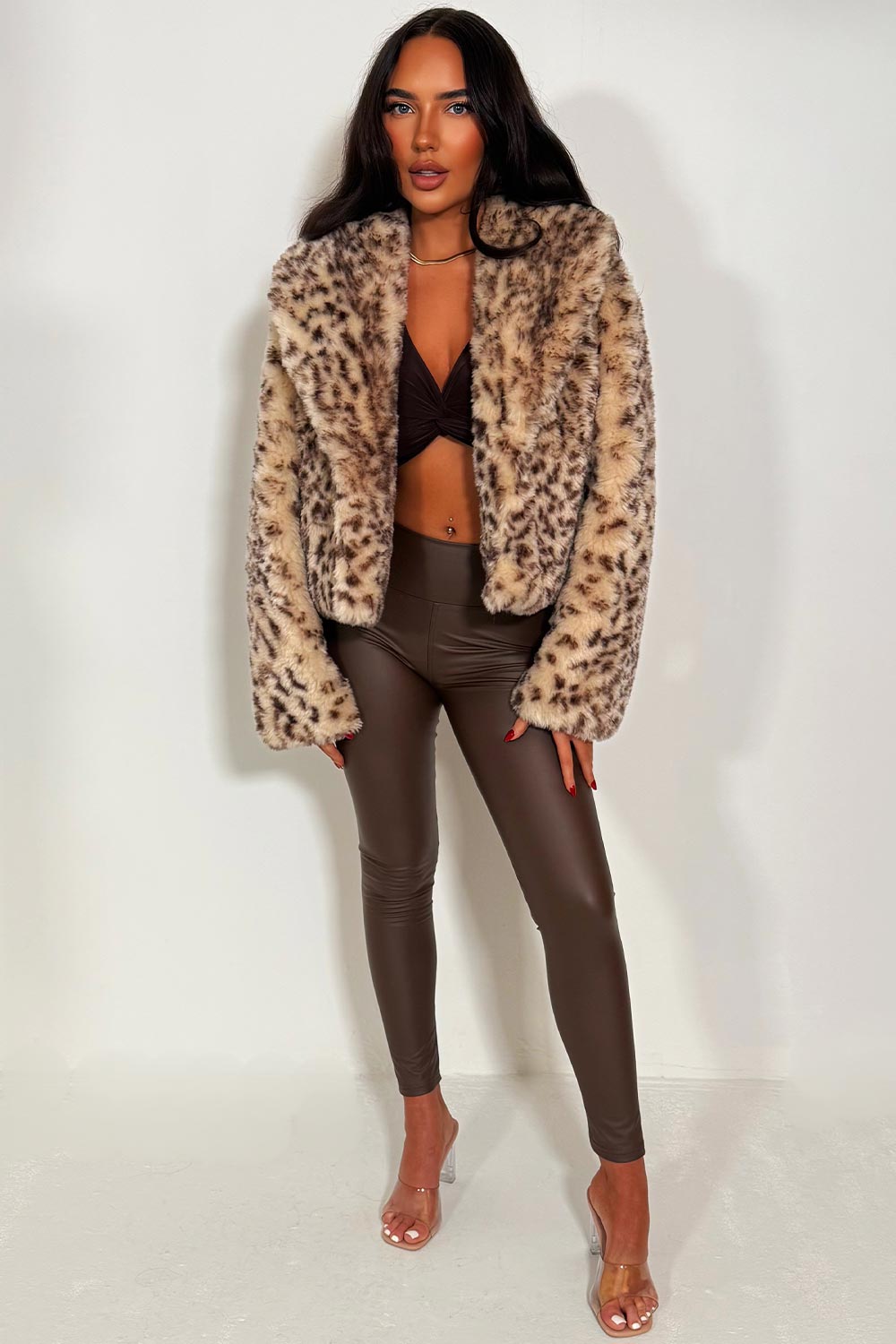 styledup animal print fur jacket zara uk