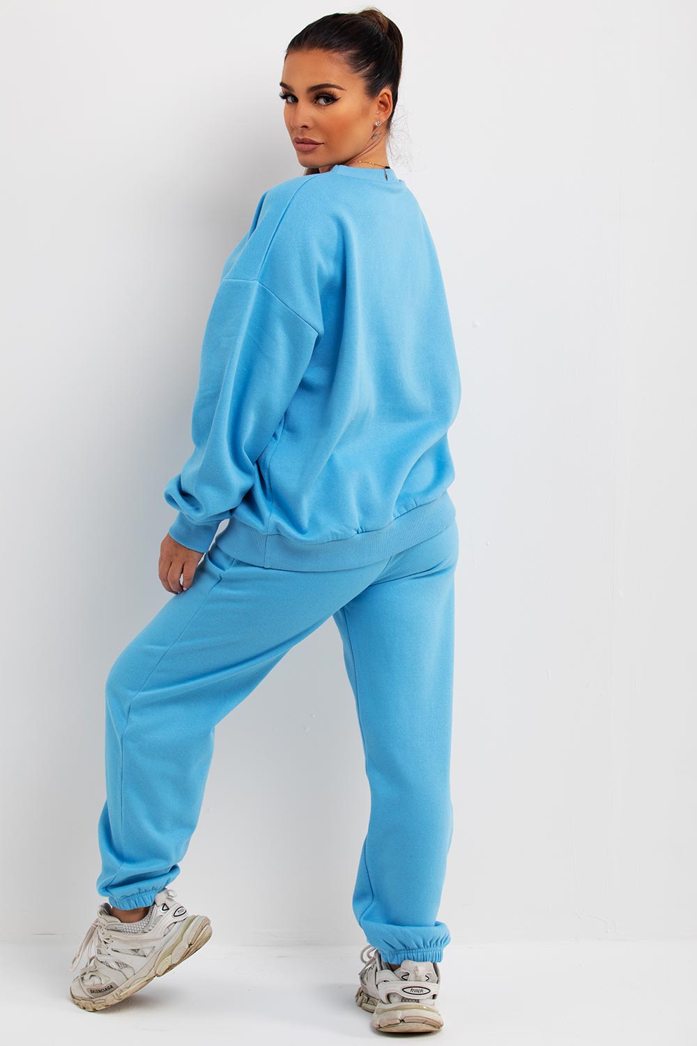 womens sweatshirt and joggers tracksuit co ord set