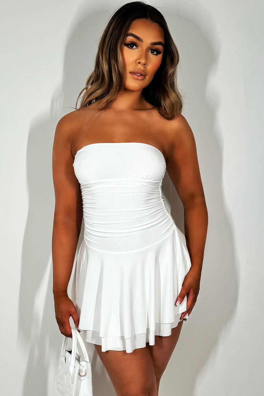 oh thats so fetch bandeau dress white
