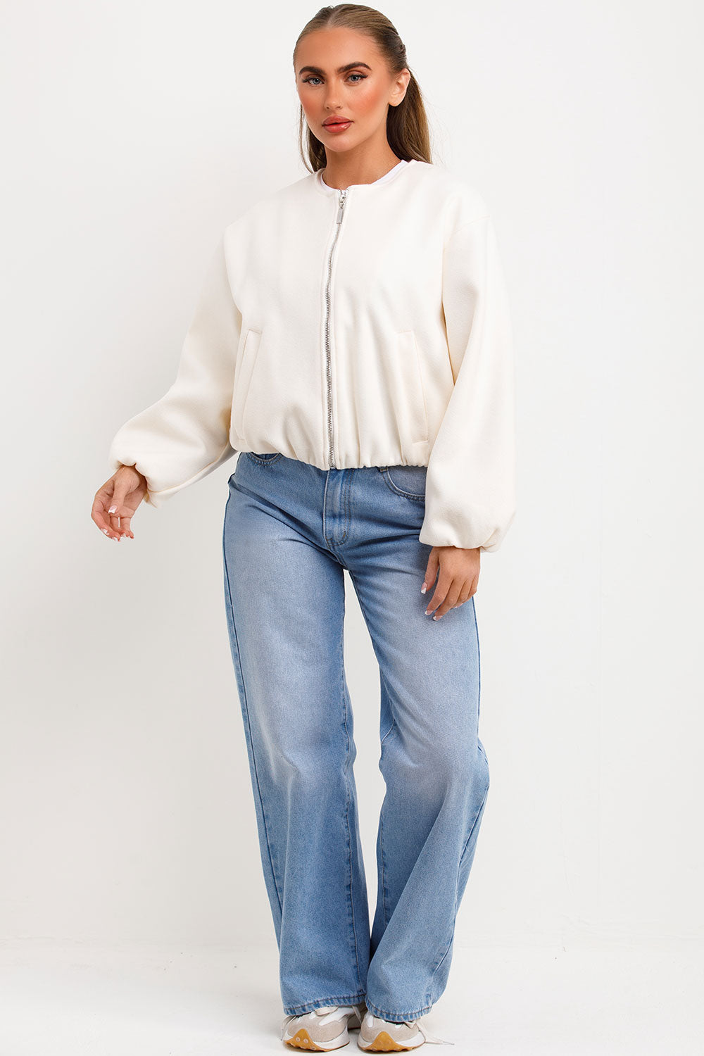 zara womens bomber jacket styledup