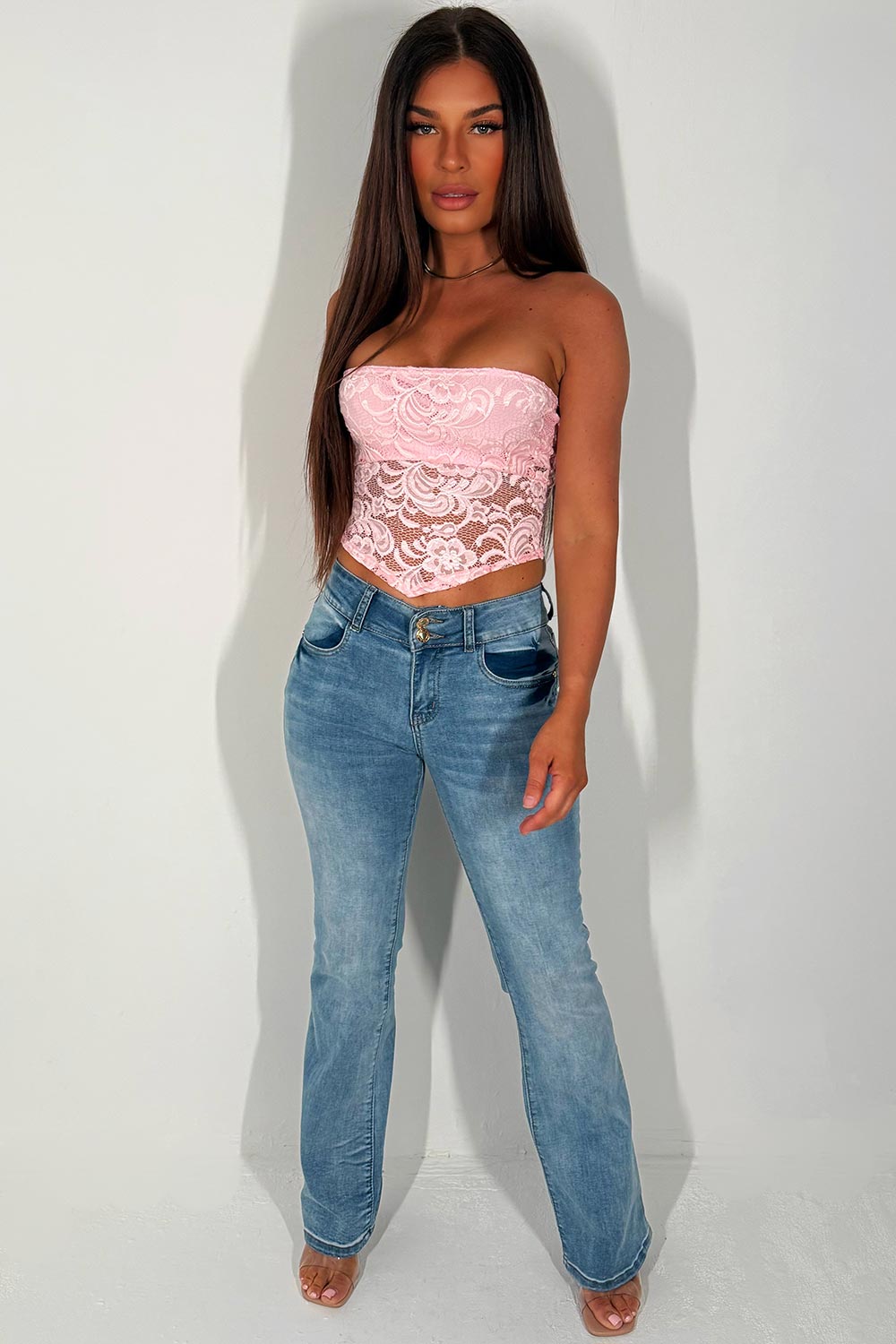 bandeau lace top summer holiday festival outfit styledup