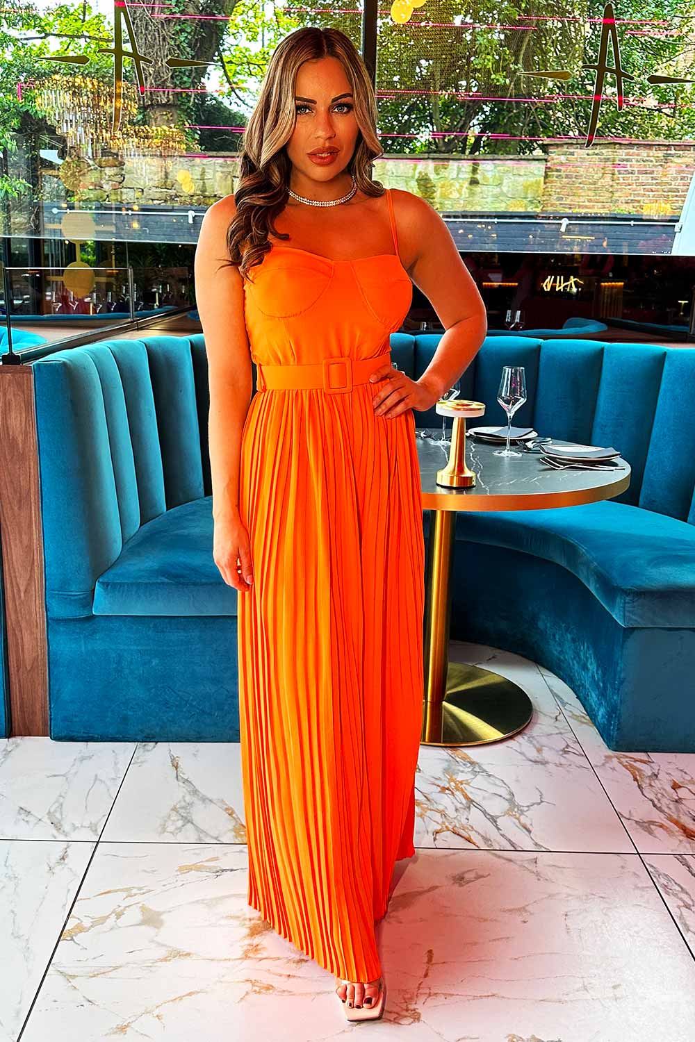 womens occasion jumpsuit with wide legs uk