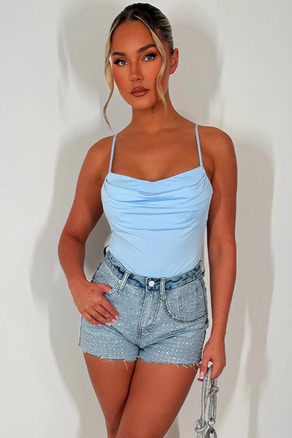 cowl neck top going out festival holiday clothes styledup