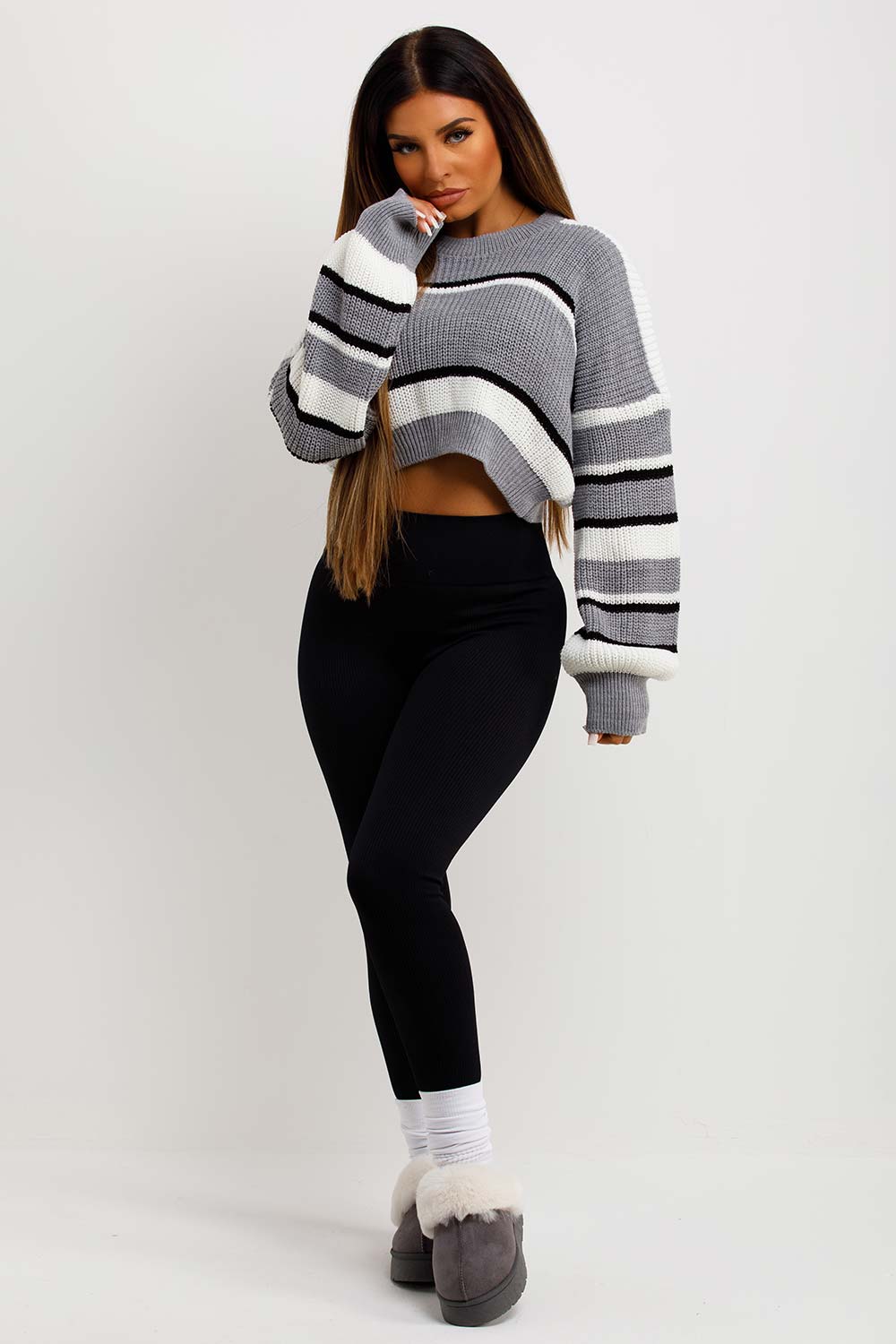 crop jumpers womens