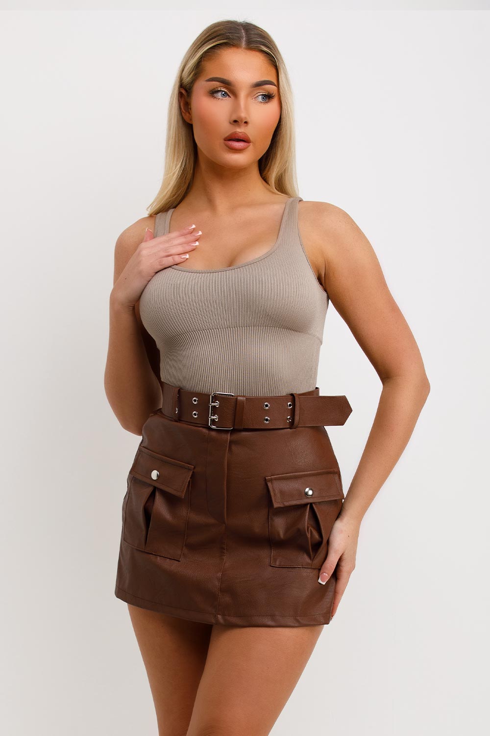 skims square neck bodysuit top