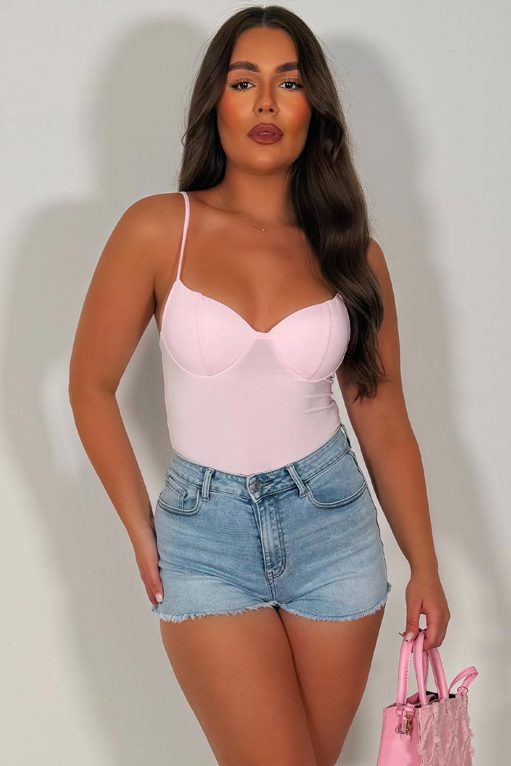 corset cupped top with adjustable cami straps styledup uk