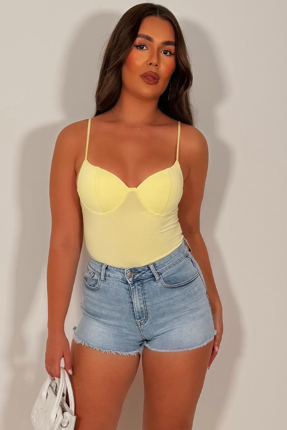 corset cupped top with adjustable cami straps styledup uk