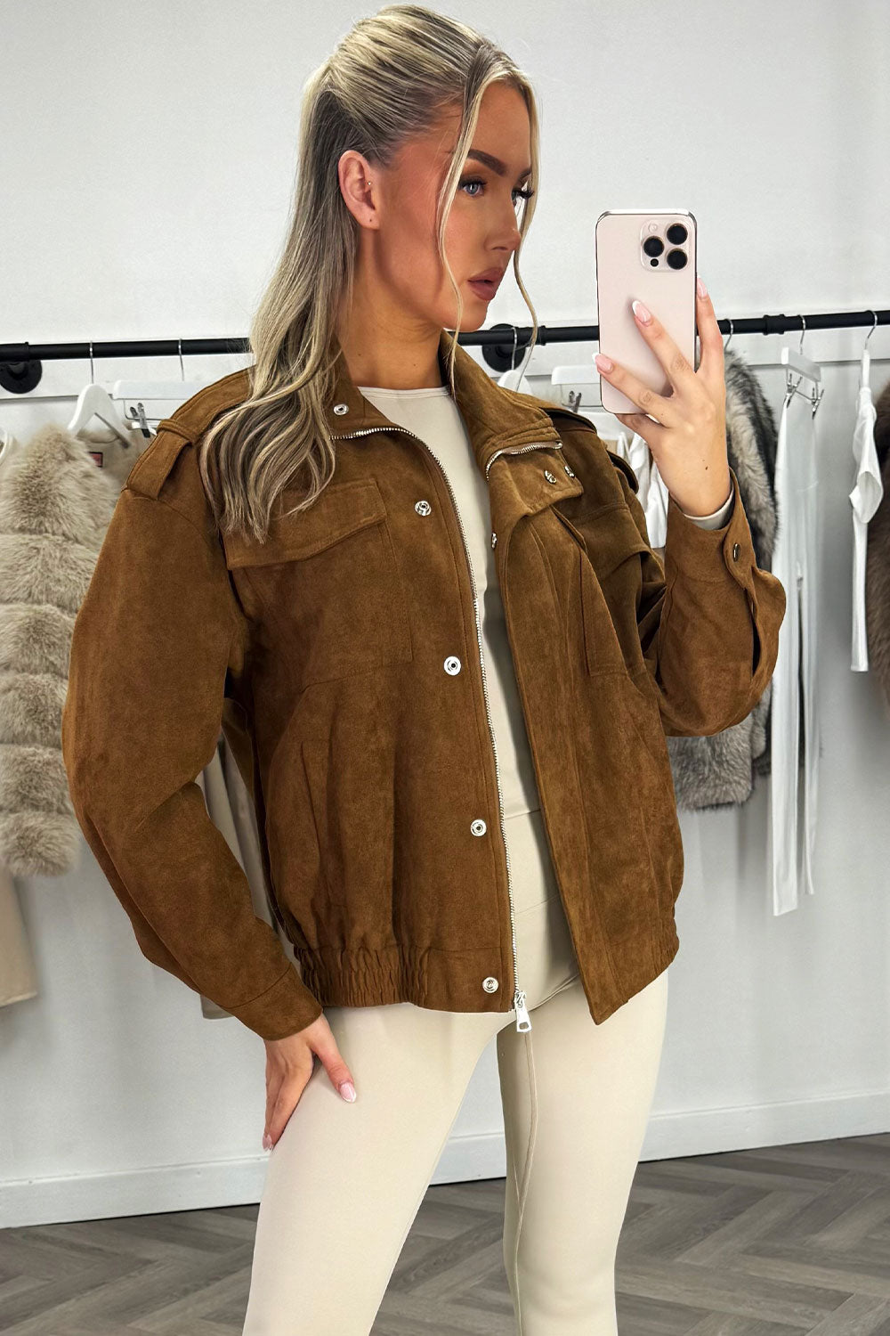 faux suede jacket with long sleeves zara womens styledup