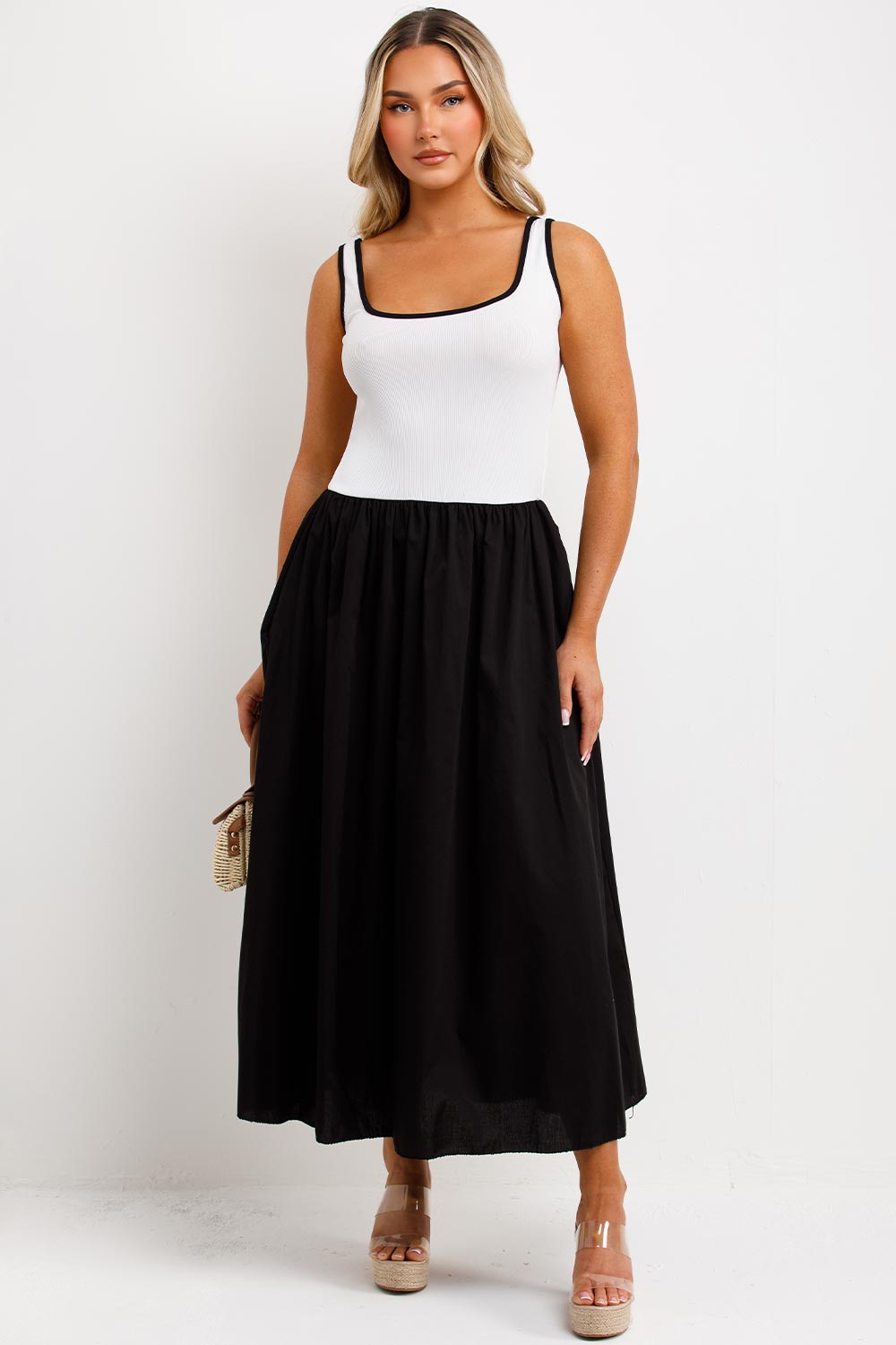 racer maxi dress summer holiday outfit