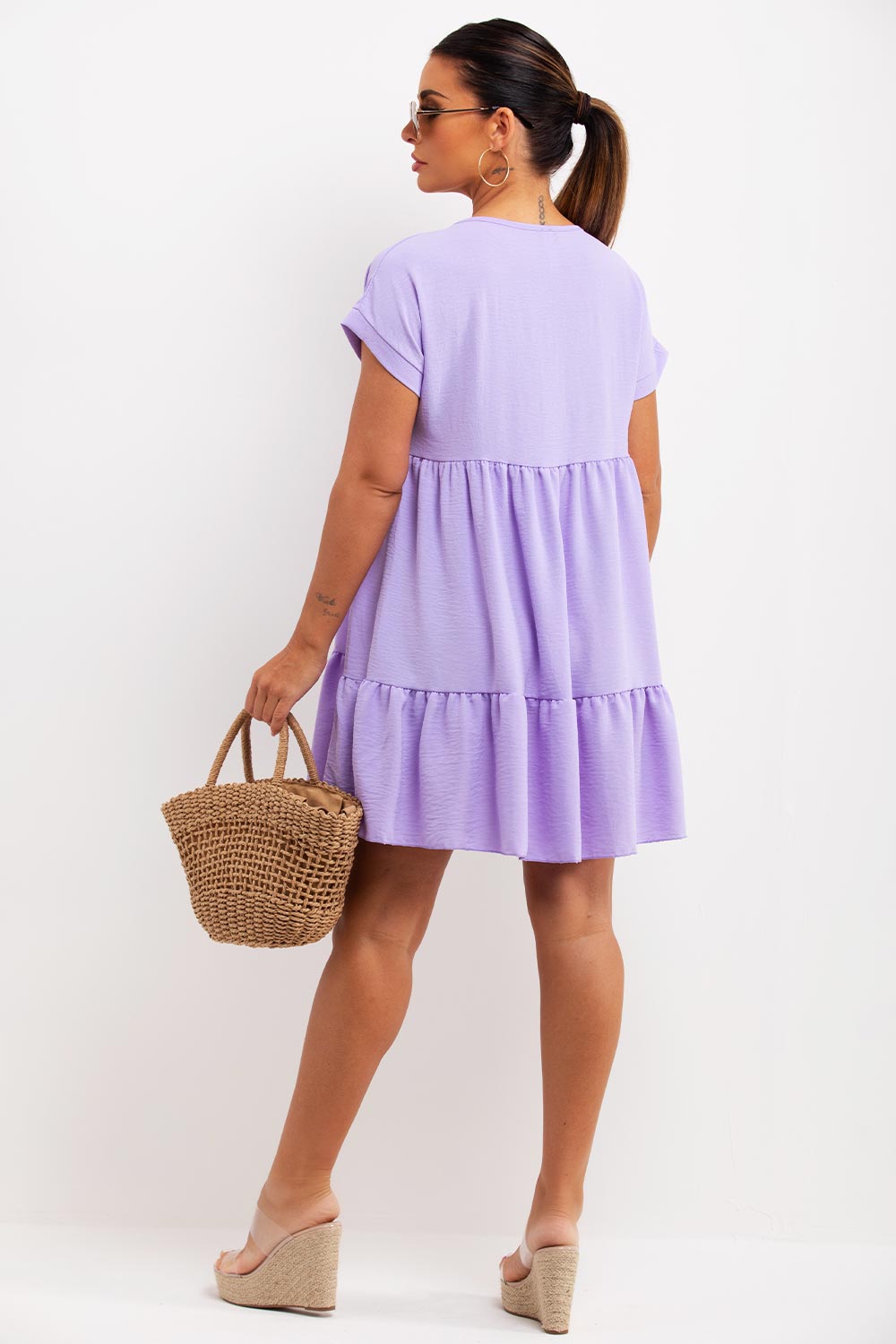 tiered summer smock sun dress