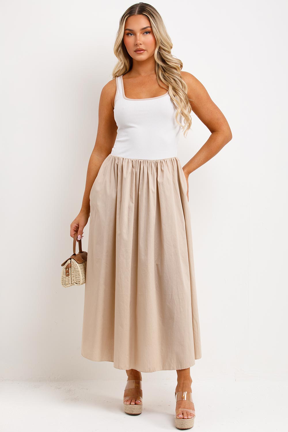 maxi dress for summer holidays beach outfit for womens uk