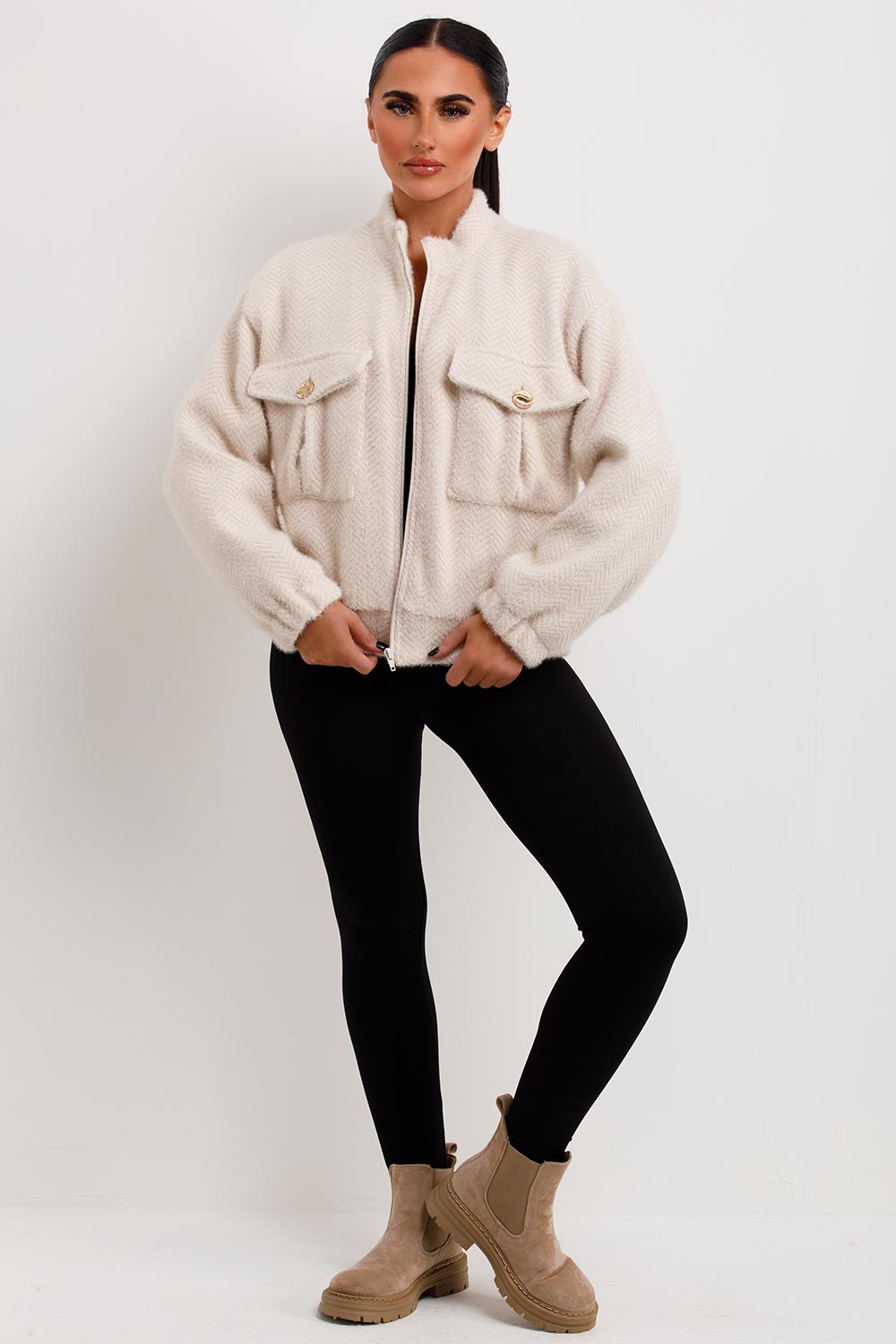 womens zara aviator bomber jacket uk