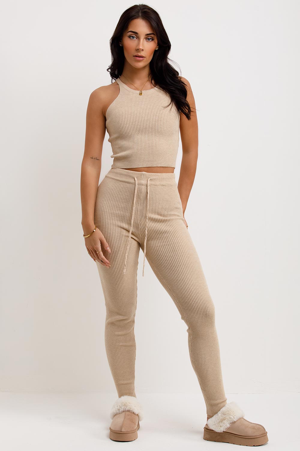 womens three piece loungewear co ord set