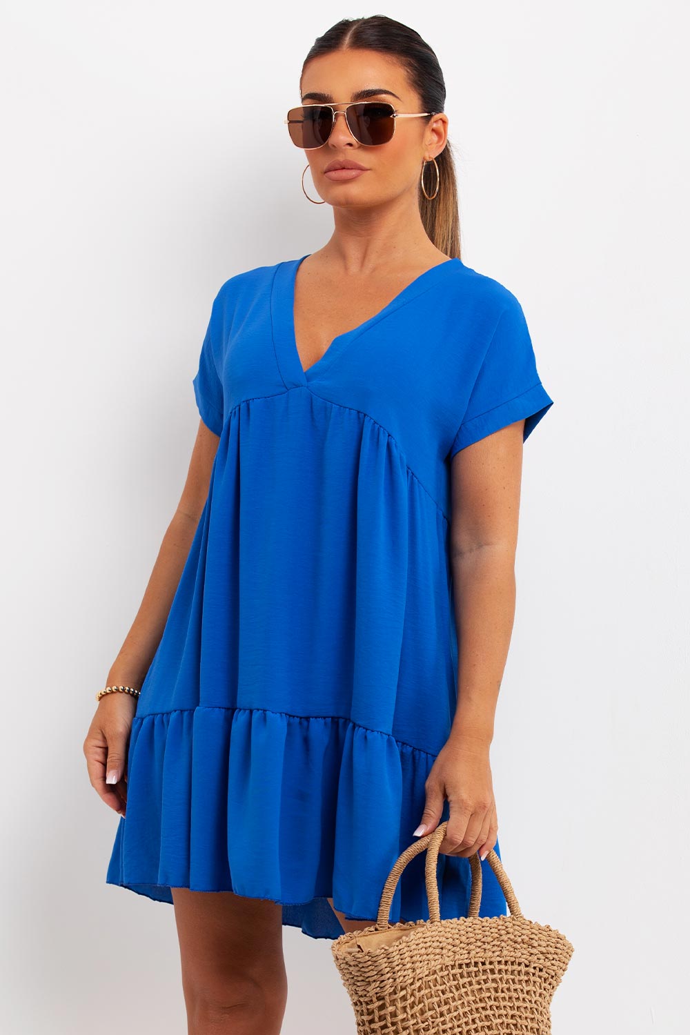tiered summer smock dress