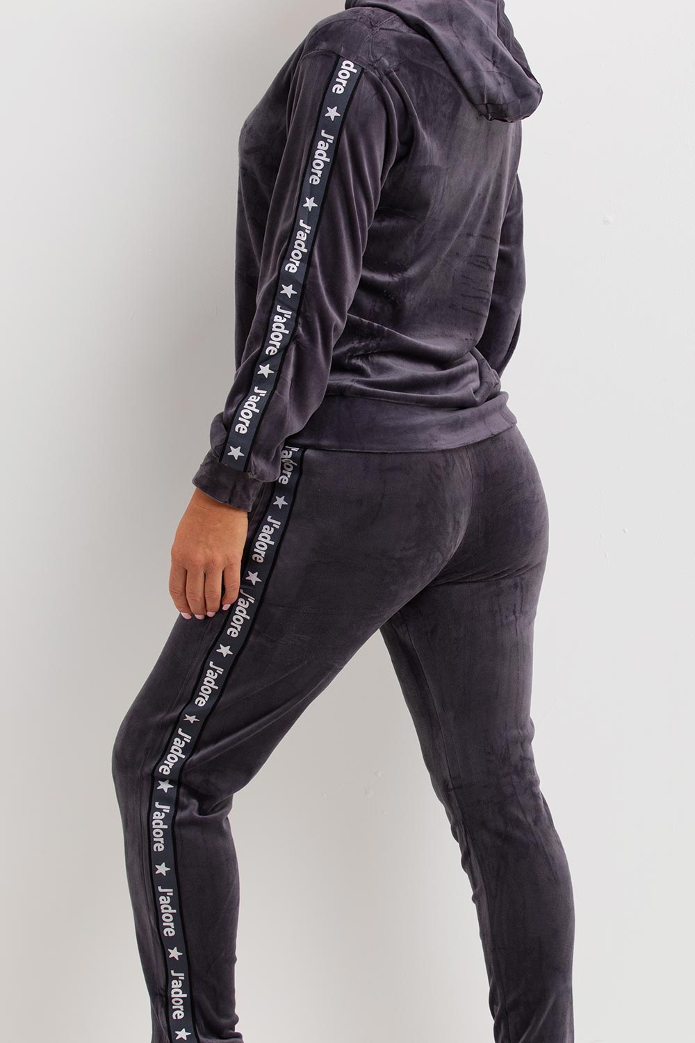 womens jadore velour velvet tracksuit sale uk
